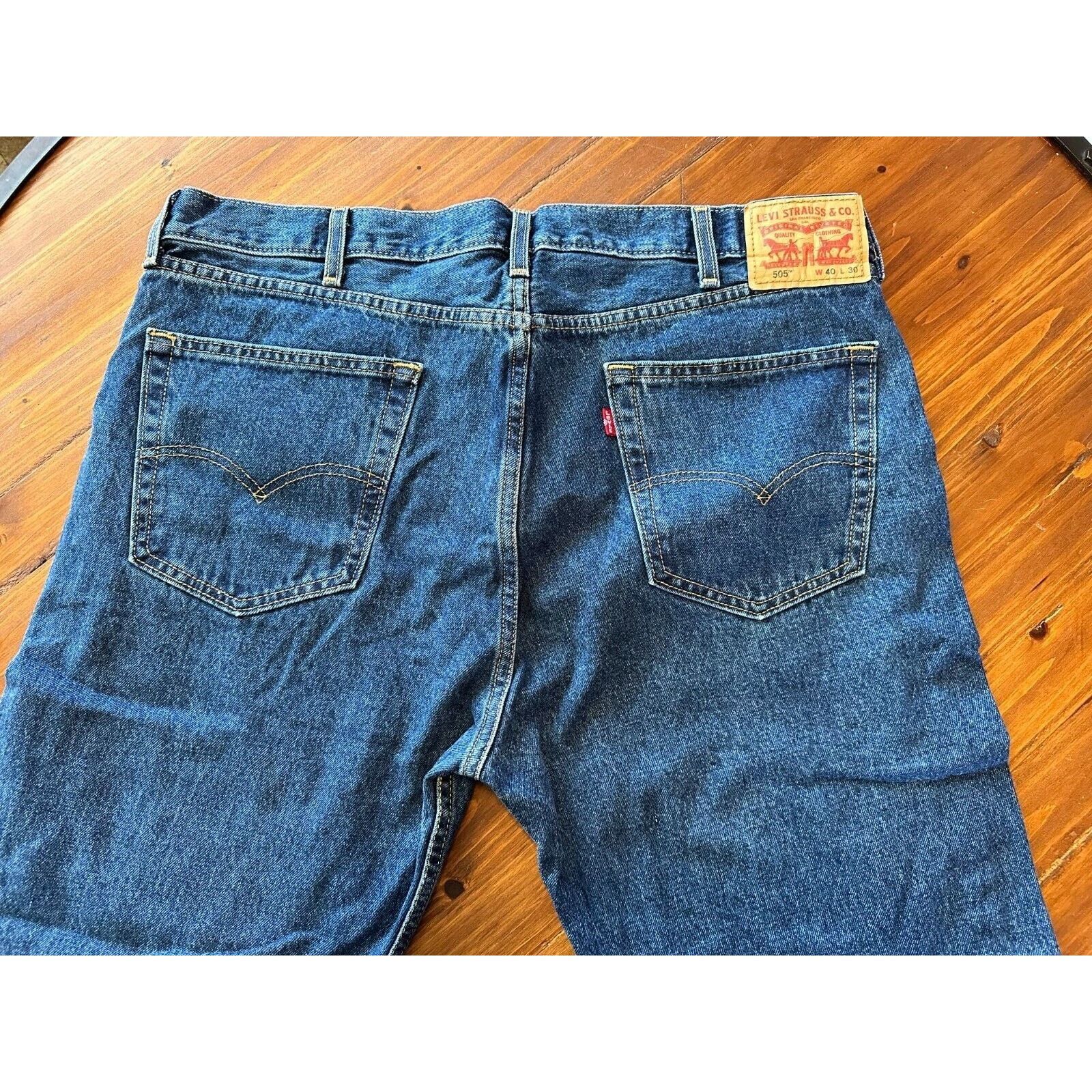 Levi's Levis 505 Classic Straight Leg Fit 40x30 Dark Blue Wash Size US 40 / EU 56 - 6 Thumbnail