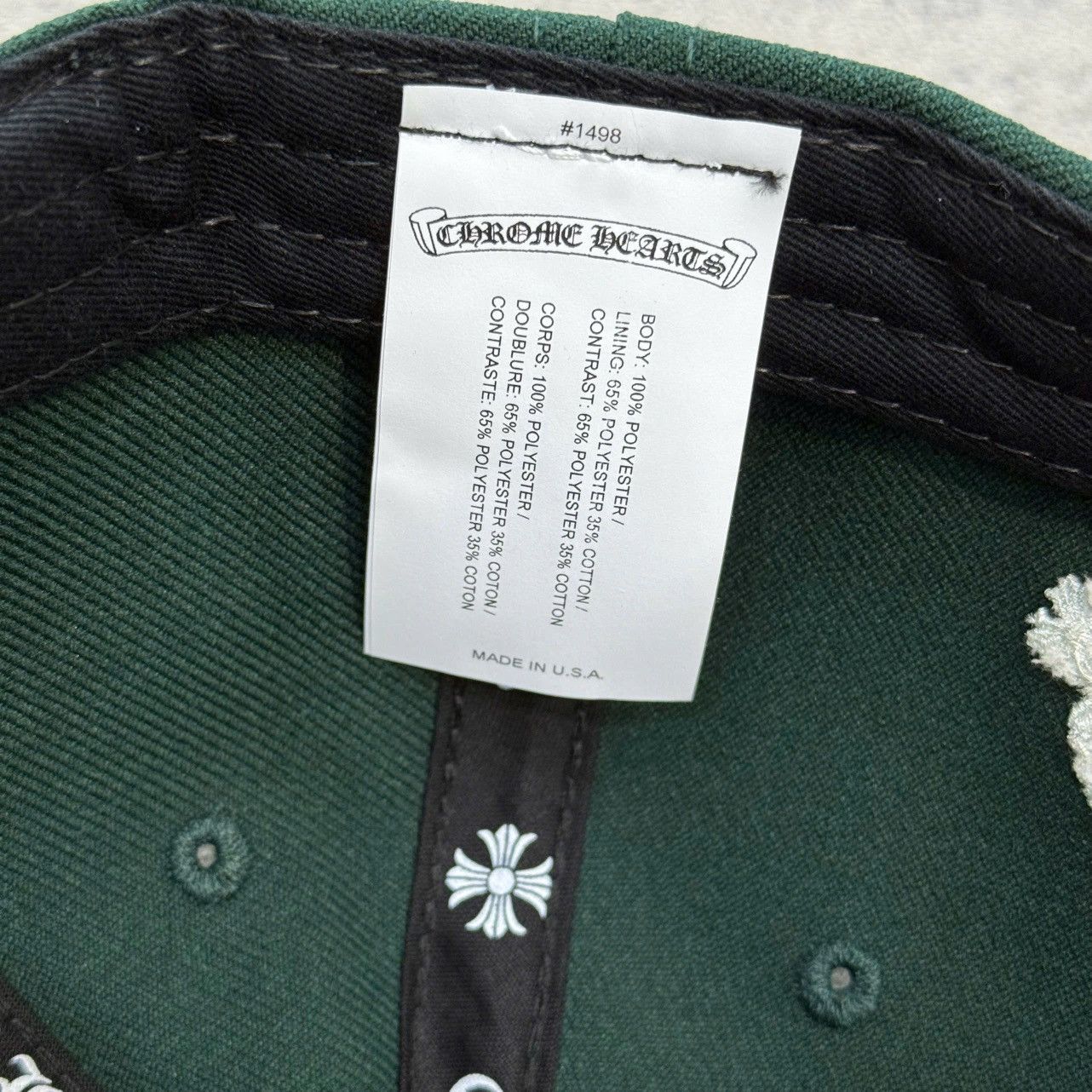 Chrome Hearts Chrome Hearts On Field Trucker Hat CH green/white Size ONE SIZE - 7 Thumbnail
