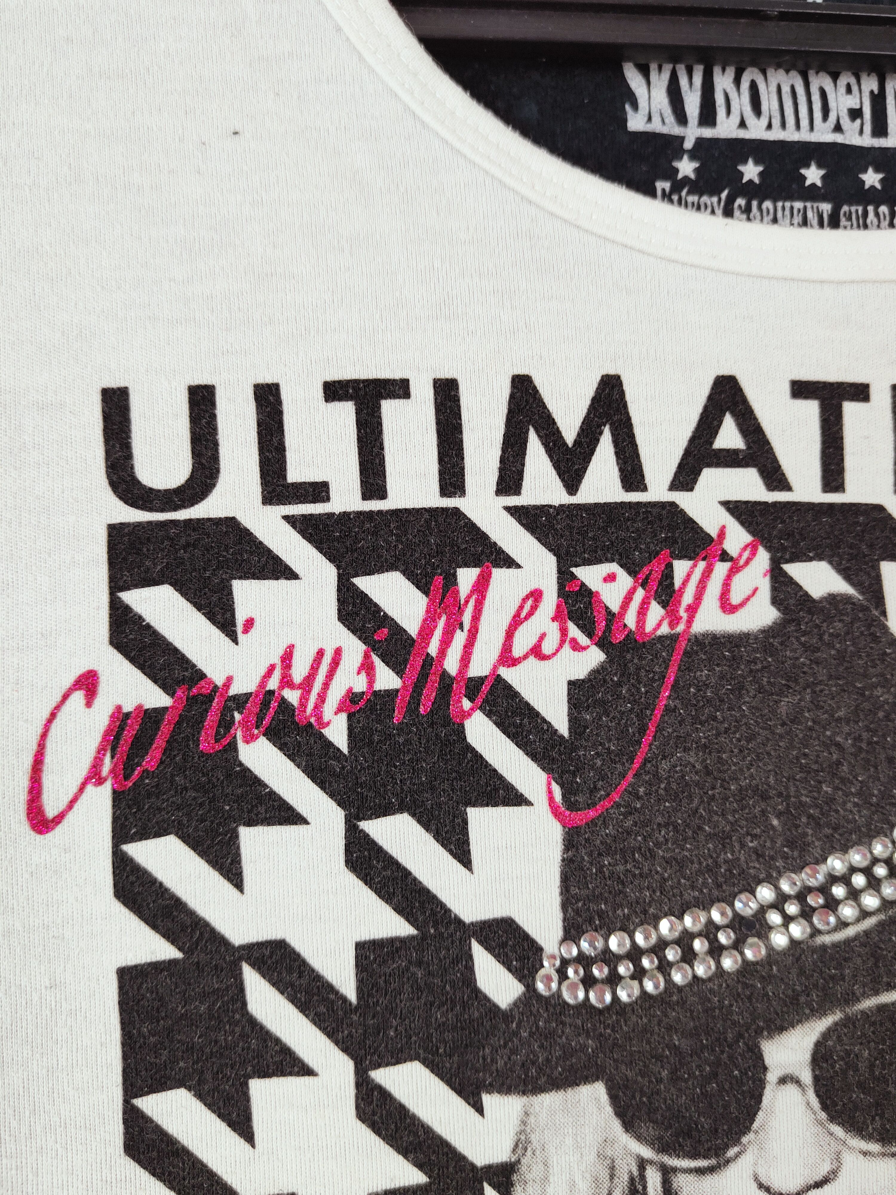 Japanese Brand × Vintage Sky Bomber Mini Black White Long Sleeve T-shirts Size S / US 4 / IT 40 - 4 Thumbnail
