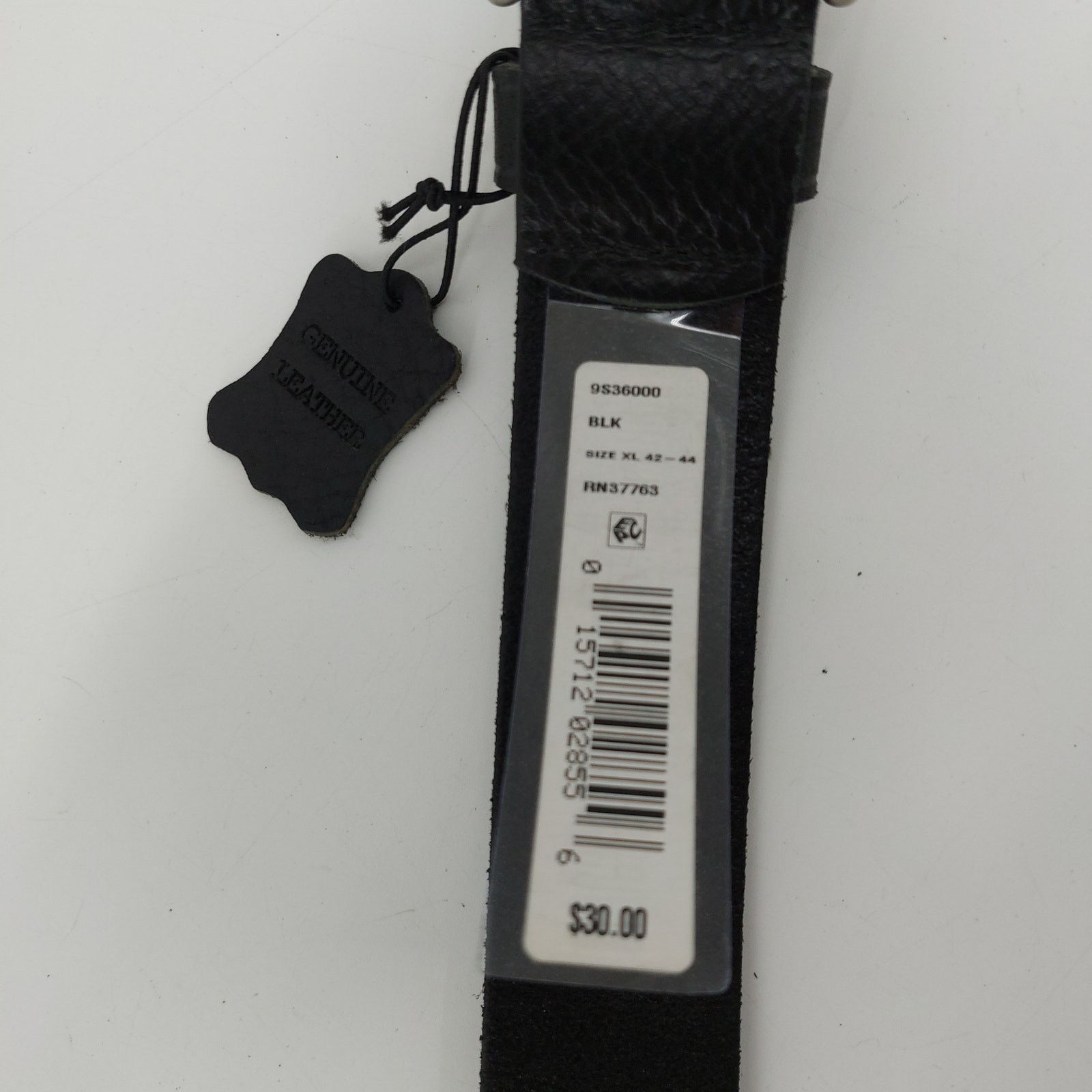 Sonoma Sonoma Black Genuine Leather Belt Single Prong Men's Size 42 Size 42 - 3 Thumbnail