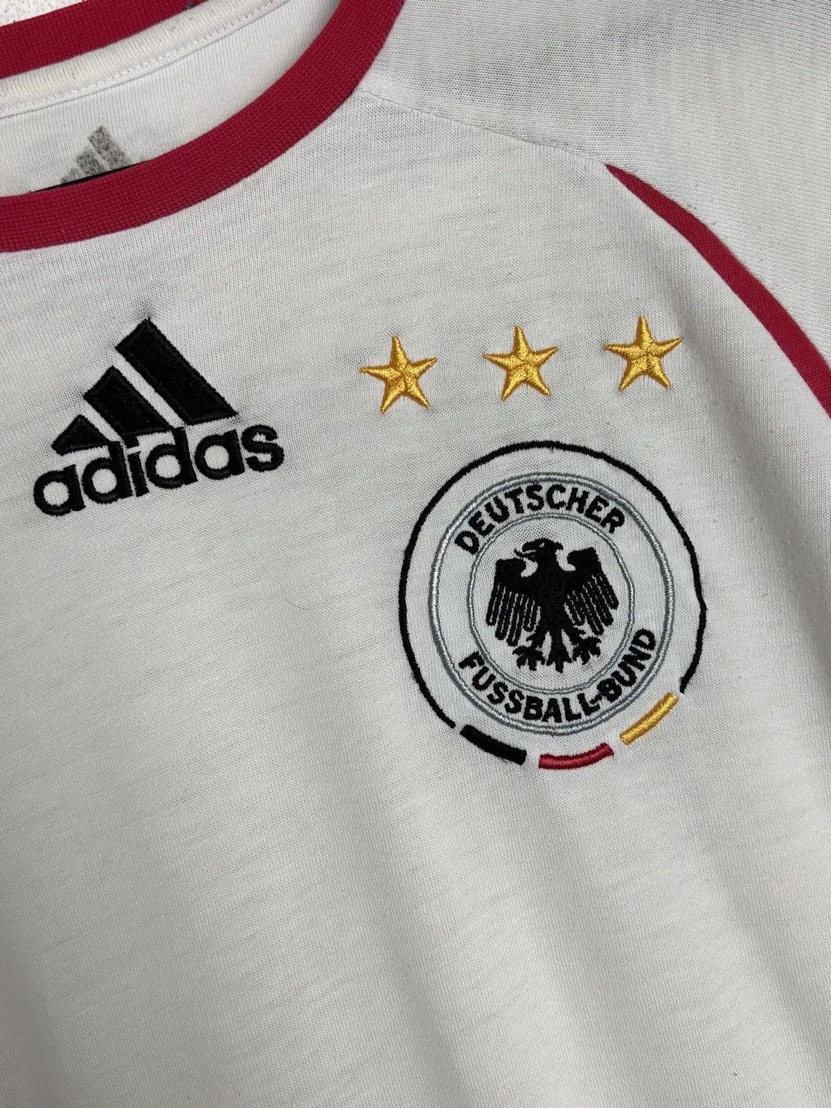Adidas 00s Vintage Adidas x DFB Germany Team Cotton T-Shirt Size US S / EU 44-46 / 1 - 3 Thumbnail