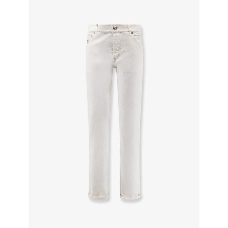 Brunello Cucinelli BRUNELLO CUCINELLI White denim trousers New & Authentic (Men Size US 32 / EU 48 - 1 Thumbnail
