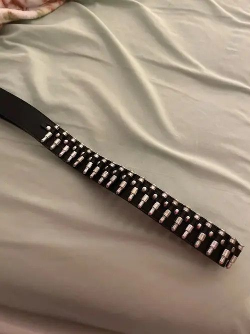 VIBE Bullet Studded Belt Punk Rock Gothic Hip Hop Style Size ONE SIZE - 8 Thumbnail