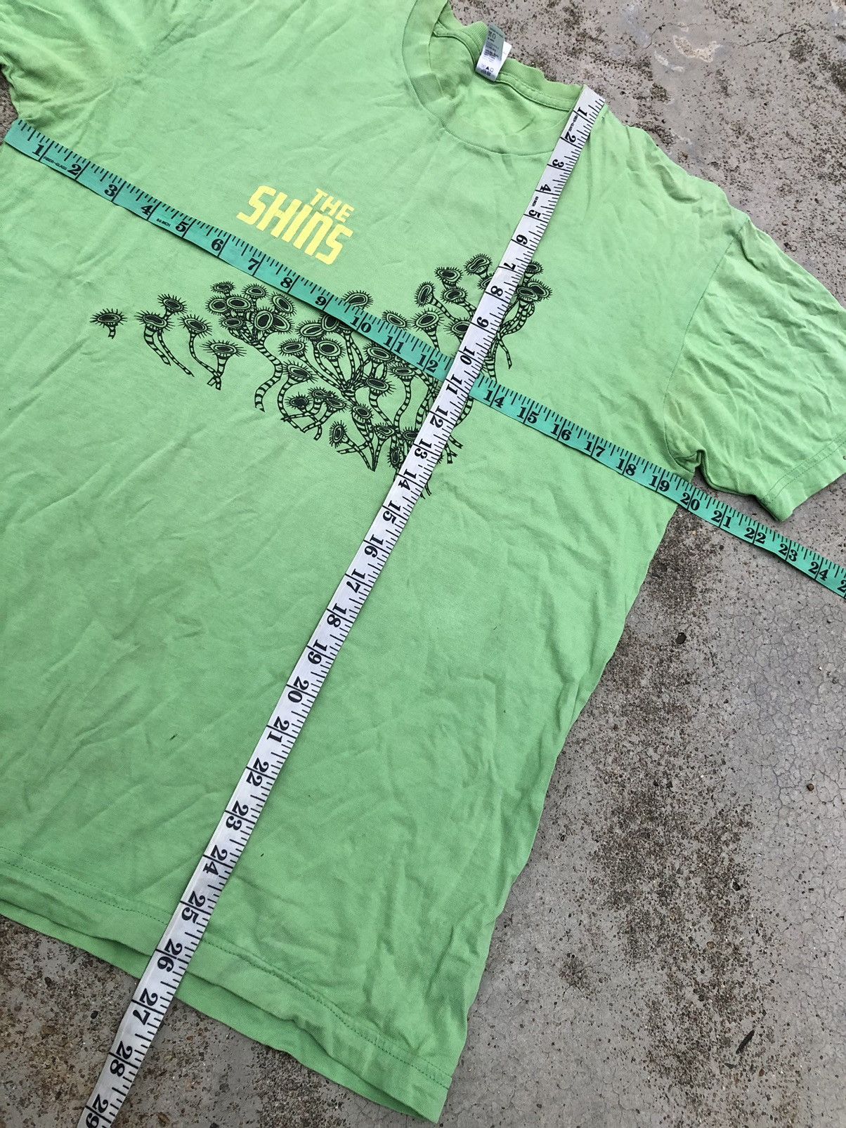 Band Tees × Vintage THE SHINS BAND GREEN FADED TEE Size US M / EU 48-50 / 2 - 12 Thumbnail