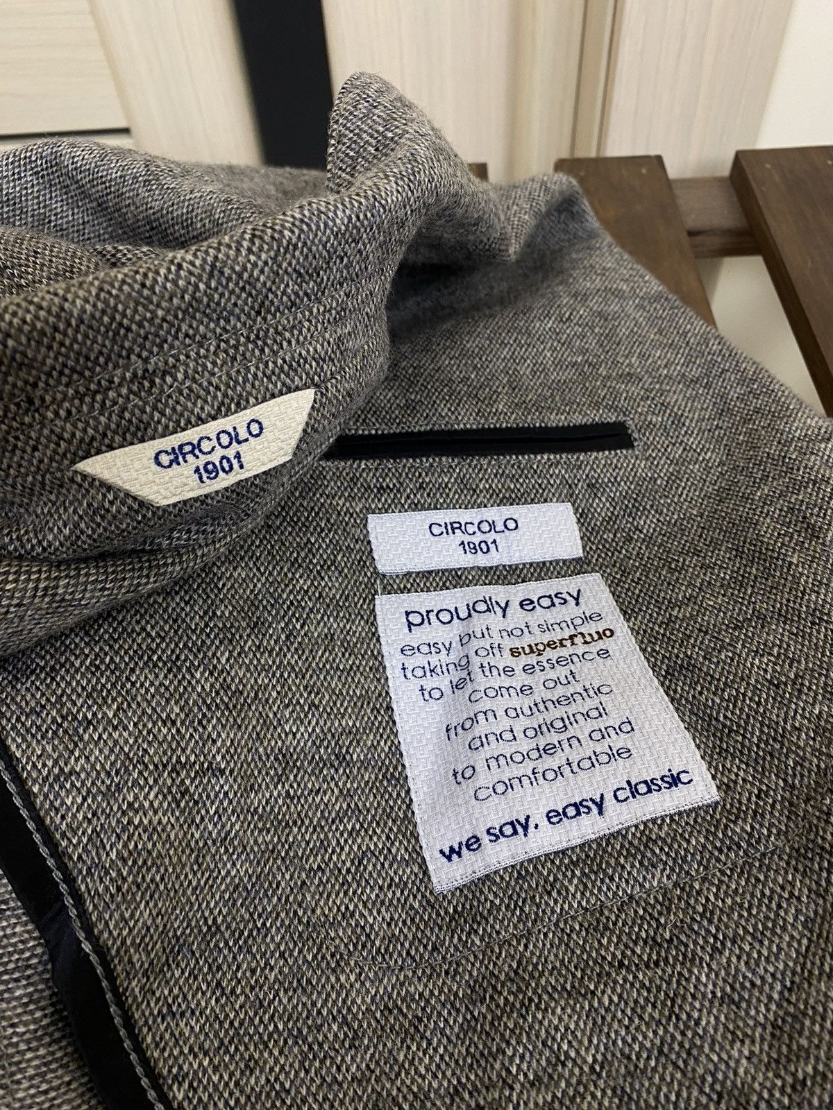 Circolo 1901 Circolo 1901 unlined wool Patterned Half Line Blazer jacket Size 48R - 9 Thumbnail