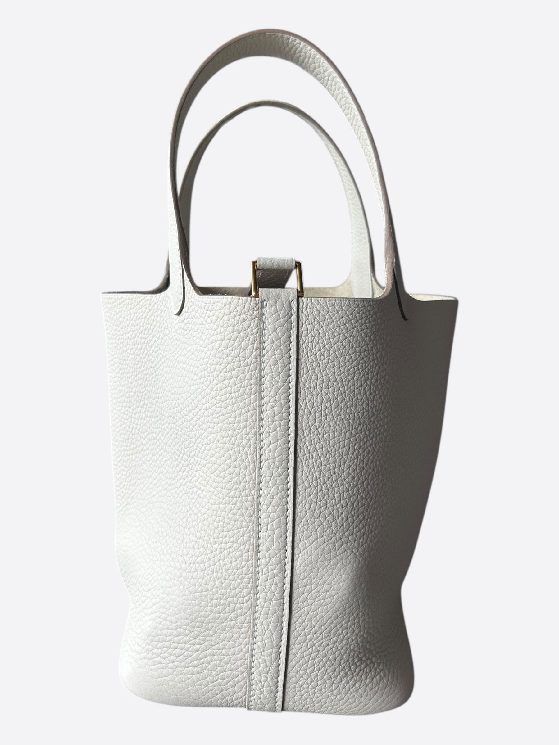 Hermes Hermes White Clemence Picotin 18 Size ONE SIZE - 3 Thumbnail