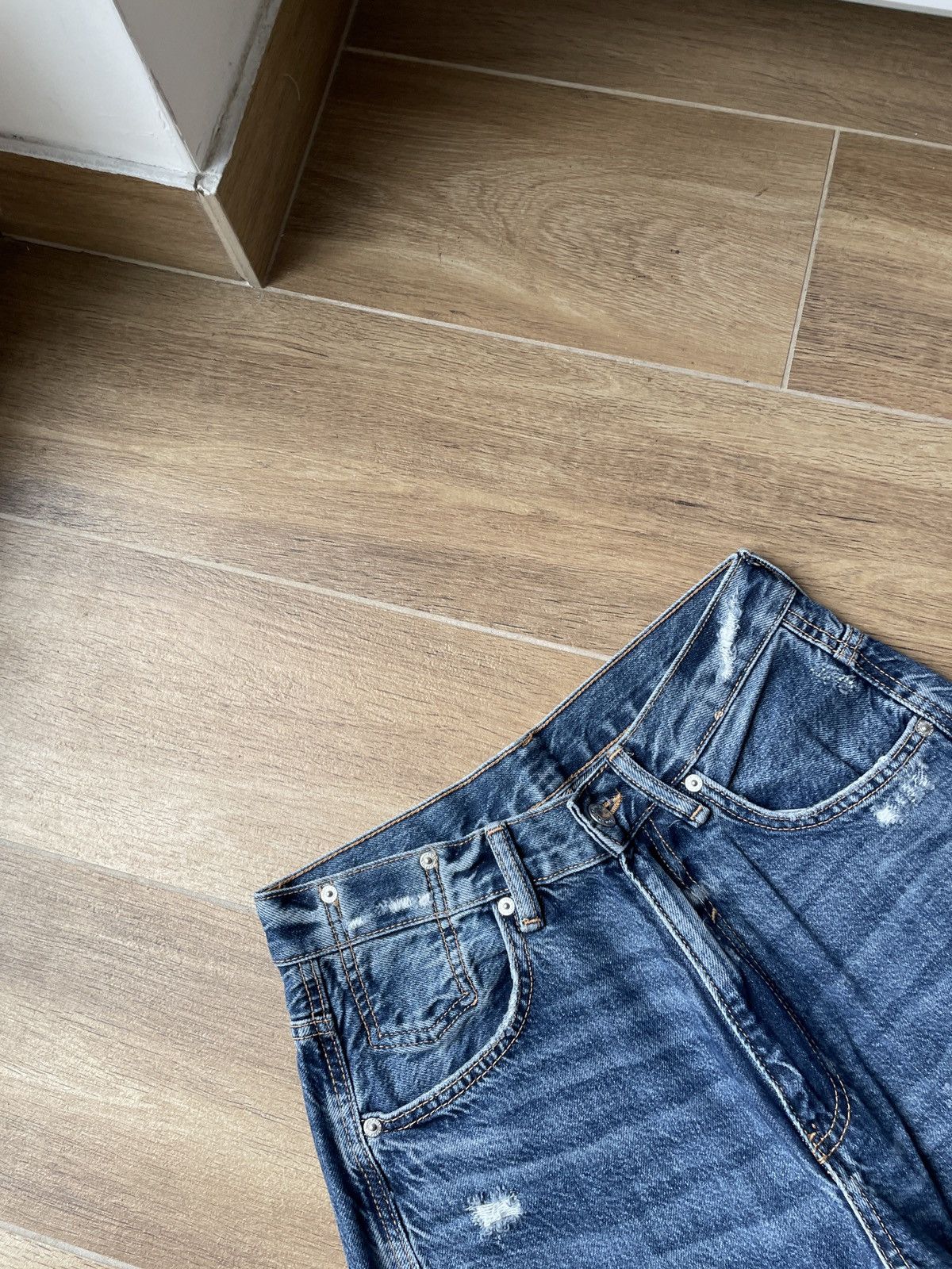 Vintage Vintage Baggy Jeans Faded Distressed Washed Japanese Wide Size US 30 / EU 46 - 5 Thumbnail
