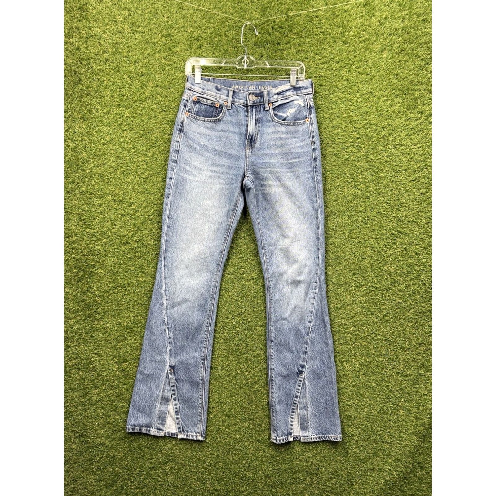 American Eagle Outfitters American Eagle Outfitters Jeans Womens 2 Regular 90s Bootcut Hi-Rise Super Stretch Blue Denim Jeans Womens 90s Bohemian Hipster Mens Girls Size 26" / US 2 / IT 38 - 2 Thumbnail