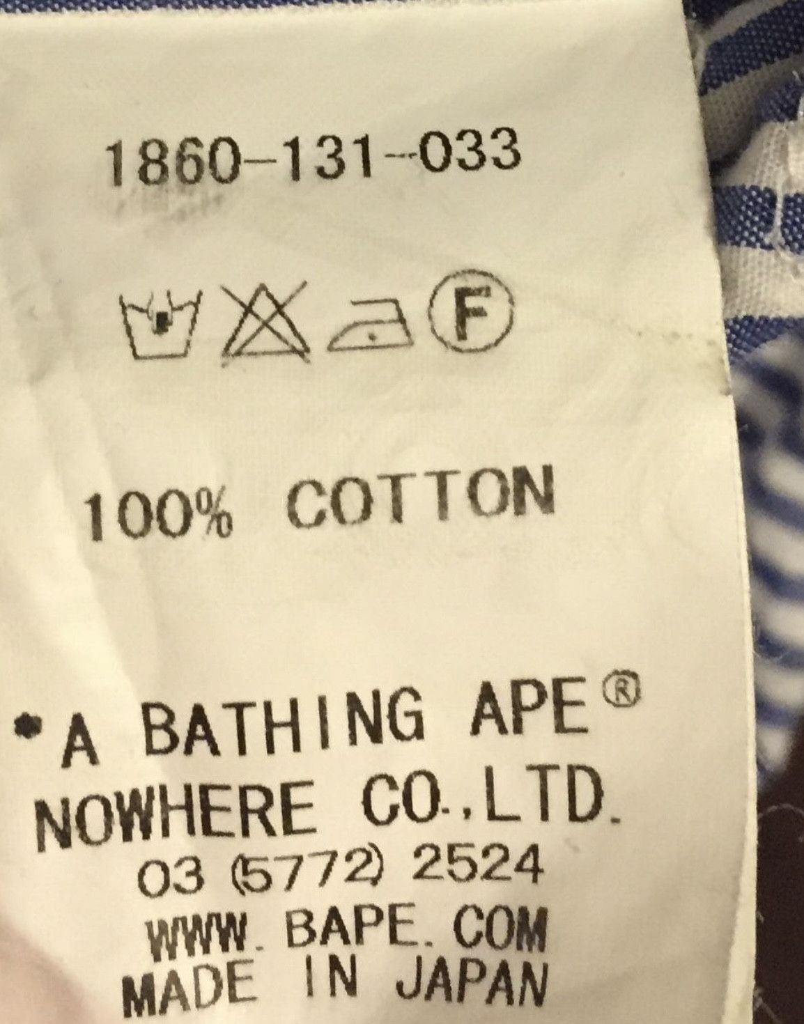 Bape Bape logo long sleeve button up shirt Size US M / EU 48-50 / 2 - 6 Thumbnail