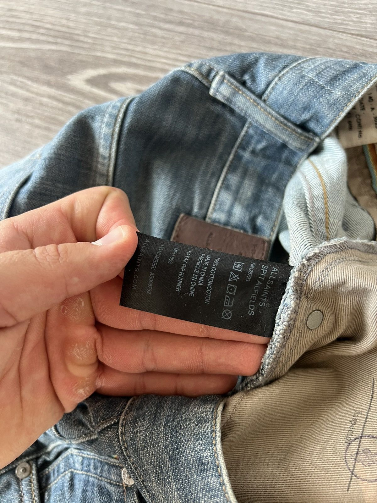 Allsaints Archival Allsaints Japan Denim Spitalfields Knees Jeans Size US 28 / EU 44 - 22 Thumbnail