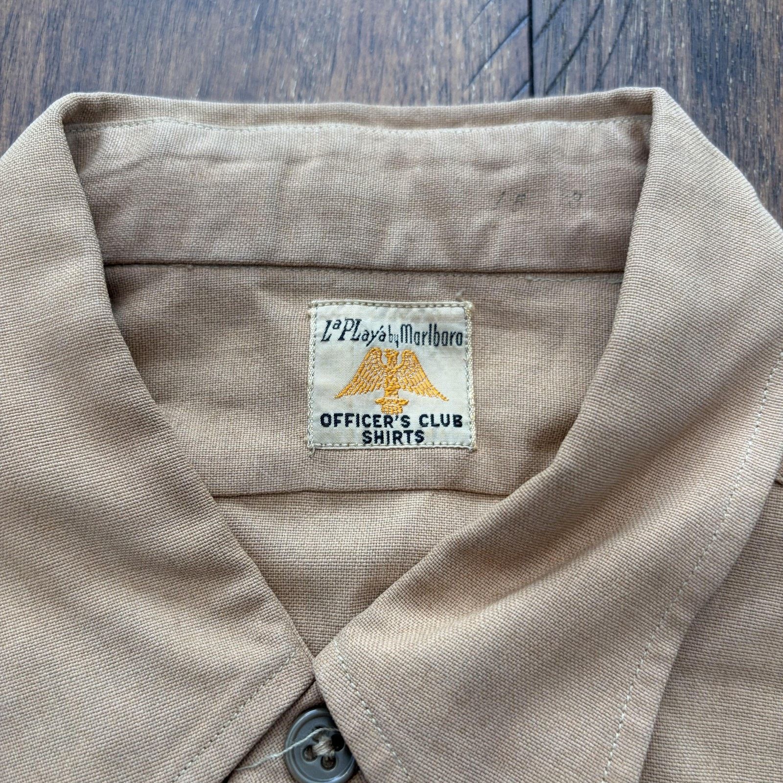 Vintage Vtg La Playa Marlboro Shirt Mens 42 M Wool Blend 1940s Mil Size US M / EU 48-50 / 2 - 9 Thumbnail