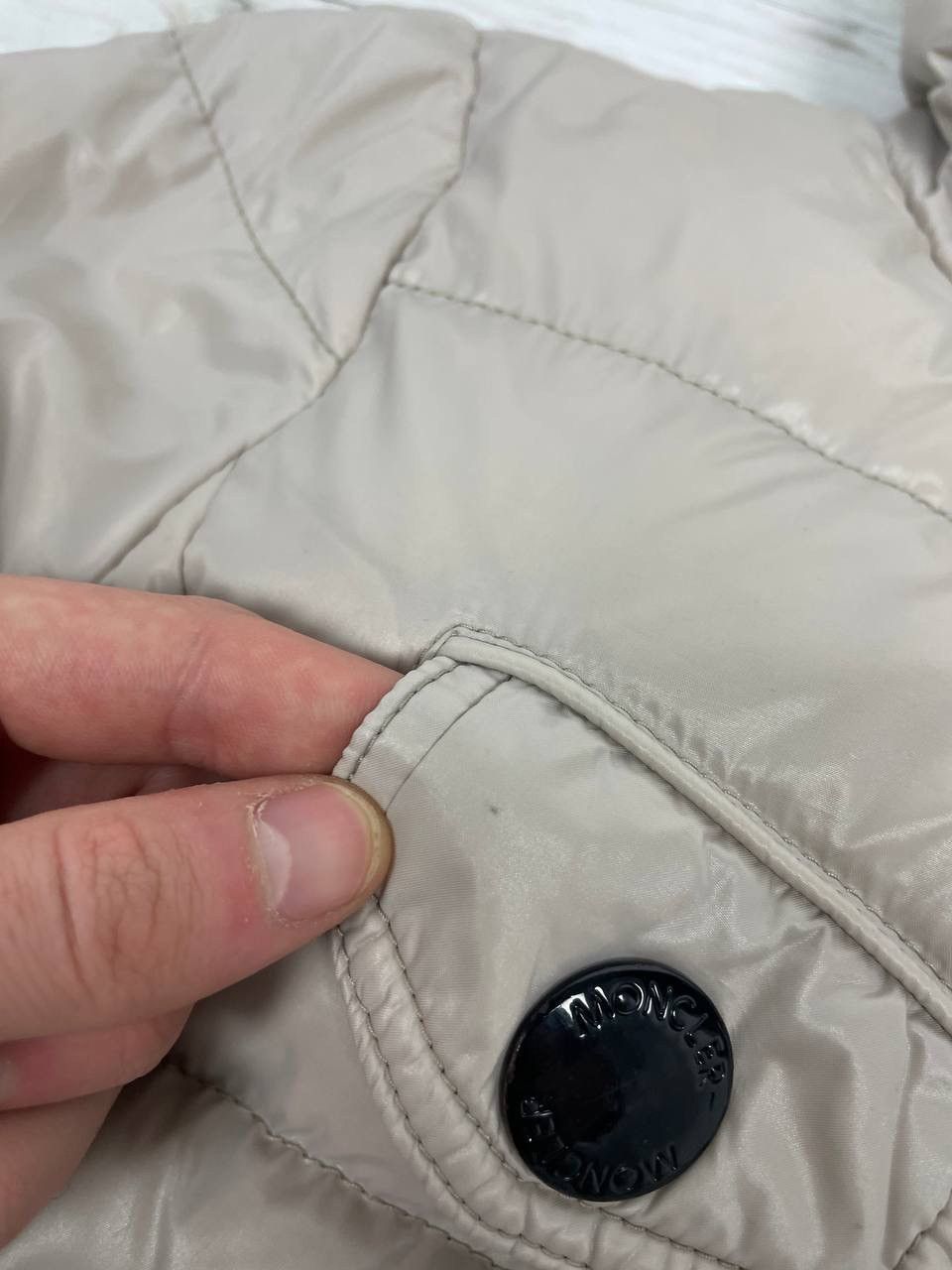 Moncler Vintage Moncler Indre Giubboto Women Puffer Jacket Beige Size XS / US 0-2 / IT 36-38 - 6 Thumbnail