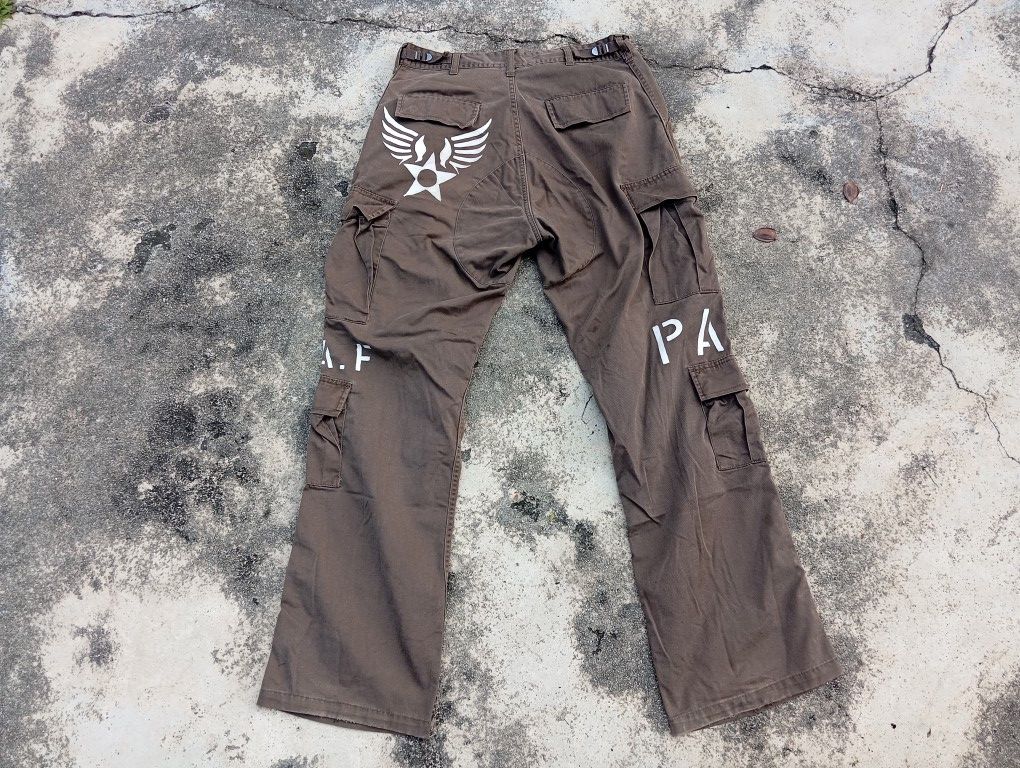 Vintage 🪖💣🫡 Army Cargo Pants Size US 32 / EU 48 - 2 Thumbnail