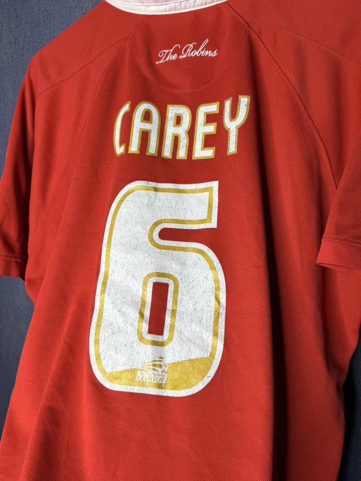 Vintage Vintage Bristol City Carey #6 Jersey Home Football Shirt Size US XL / EU 56 / 4 - 11 Thumbnail