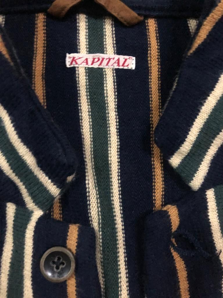 Kapital Kountry Kapital Stripe Cardigan Jacket Size US M / EU 48-50 / 2 - 5 Thumbnail