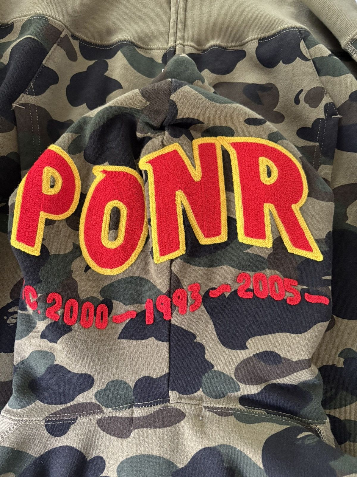 Bape A Bathing Ape BAPE PONR 1st Camo Shark Full Zip Hoodie Size US XL / EU 56 / 4 - 4 Thumbnail