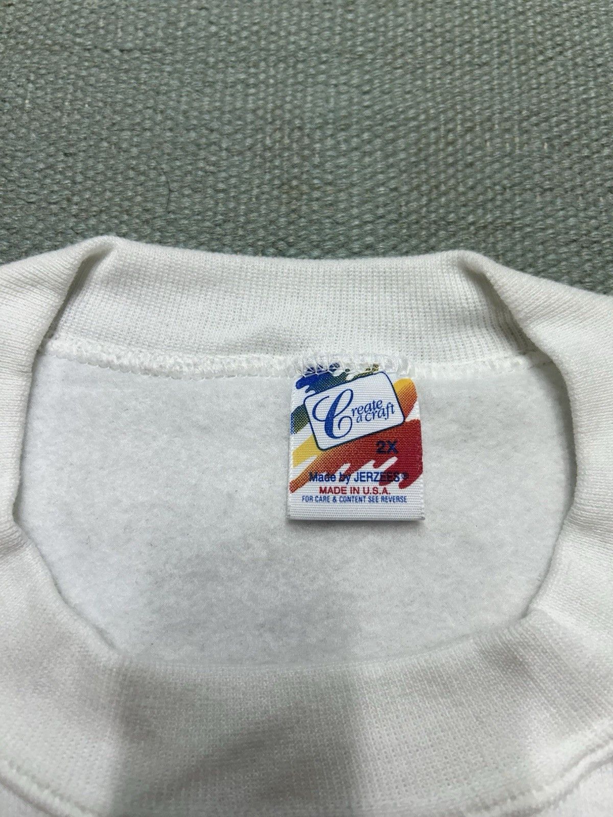 Vintage NEW 80s sweatshirt Jerzees Russell blank DEADSTOCK NWT XXL Size US XXL / EU 58 / 5 - 4 Thumbnail