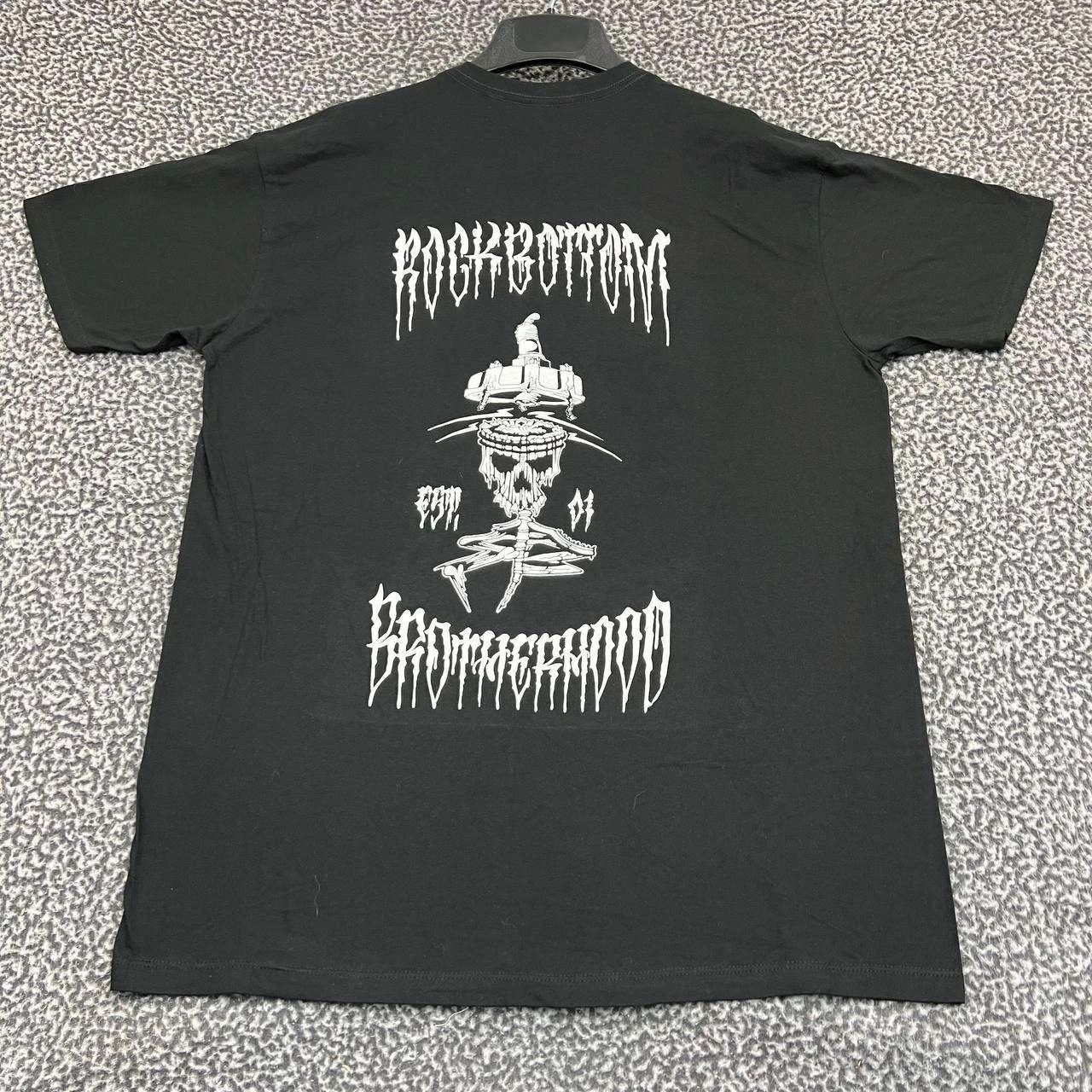 Alstyle Vintage Rock Bottom Brotherhood Shirt Men XL Crew Neck Size US XL / EU 56 / 4 - 1 Thumbnail