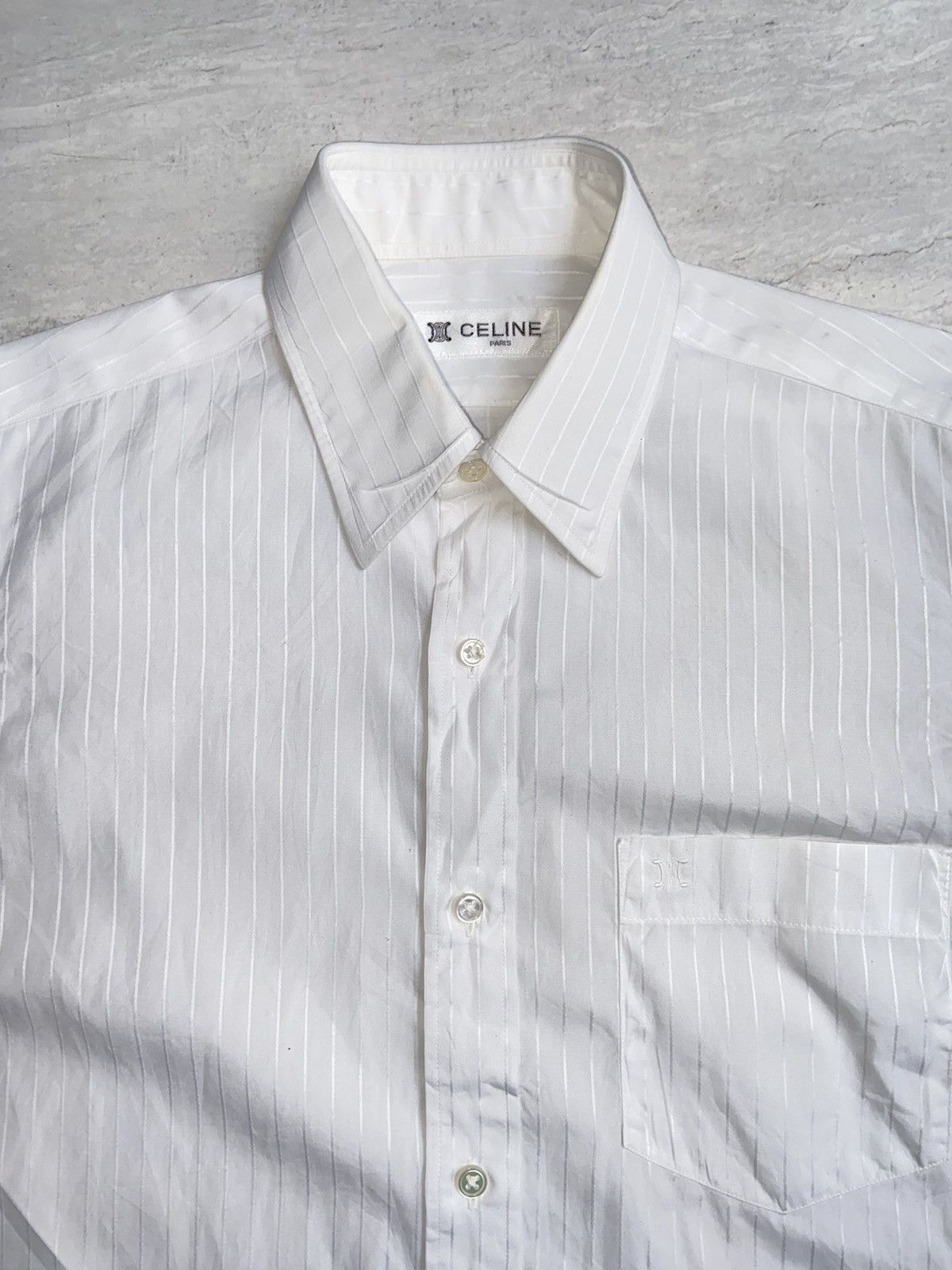 Celine CELINE PARIS White Shirt Size US XS / EU 42 / 0 - 9 Thumbnail