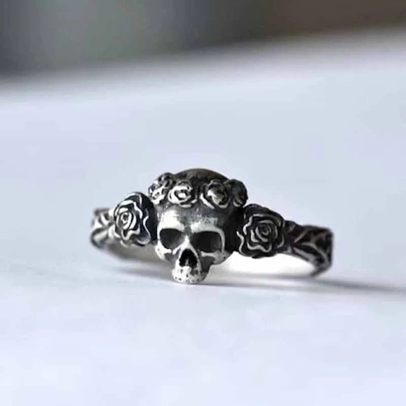 Japanese Brand × Jewelry × Vintage Flower Skull Ring Size ONE SIZE - 1 Preview