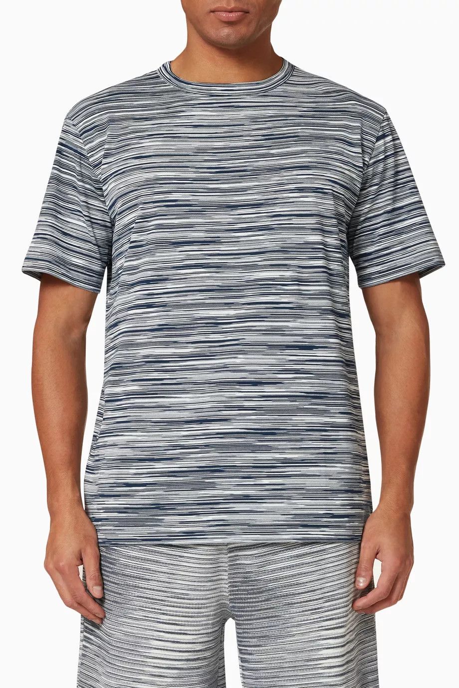 Missoni o1y0225 Crewneck T-Shirt in Multicolor Size US L / EU 52-54 / 3 - 1 Thumbnail