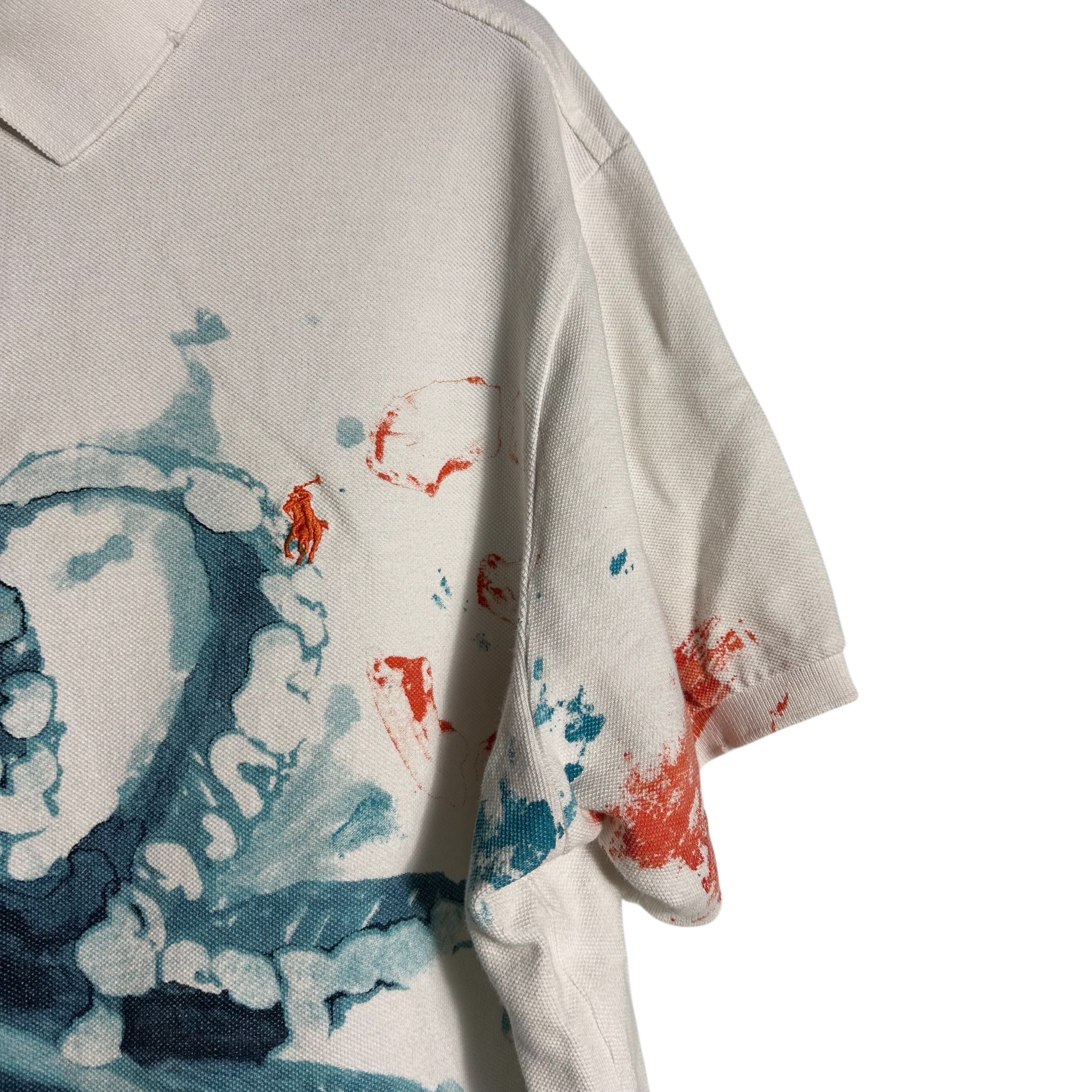 Polo Ralph Lauren 🔥RARE🔥Vintage Polo Ralph Lauren Octopus Art Paint Polo Size US XL / EU 56 / 4 - 3 Thumbnail