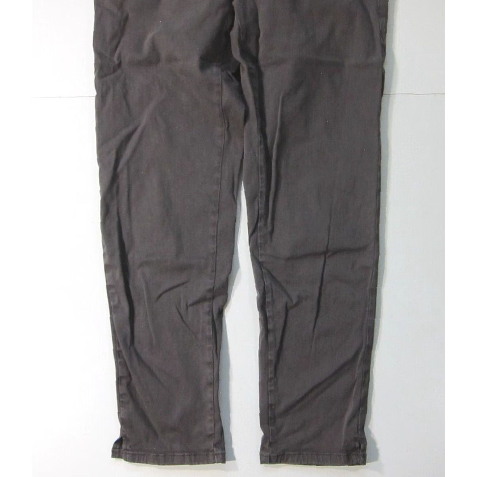 Vintage Lila Ryan Chino Pant Women 10 Maternity Rayon Stretch Grey Black 30" Waist 27" Inseam Regular/Relaxed Tapered Front Pull On Size 32" / US 10 / IT 46 - 7 Thumbnail