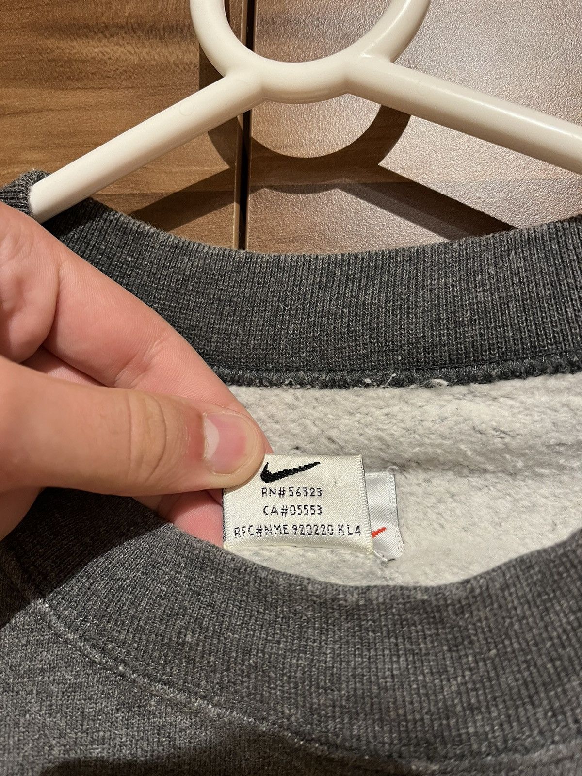 Nike Nike Vintage 90’s Sweatshirt Small Logo Grey Size US XL / EU 56 / 4 - 7 Thumbnail