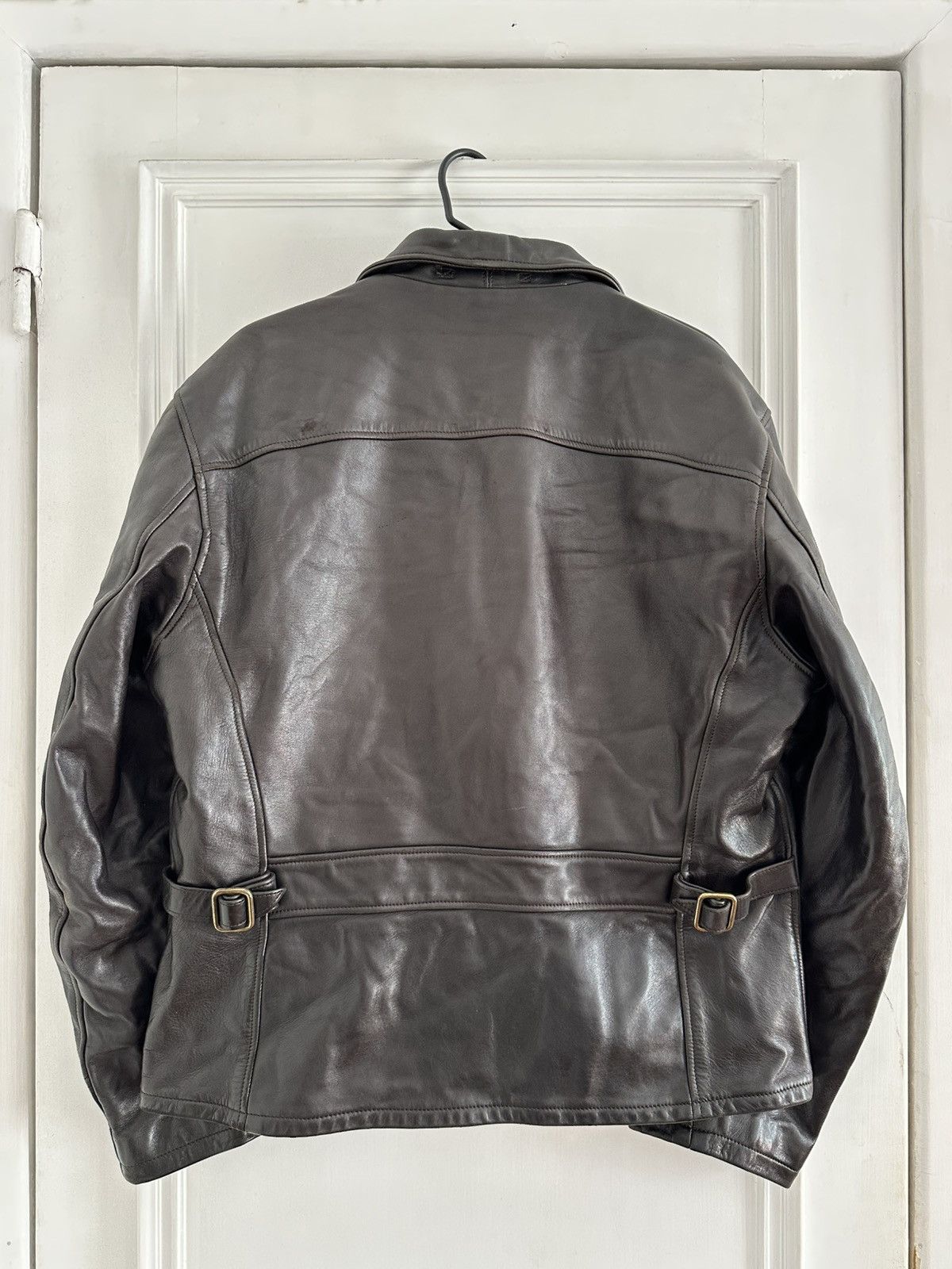 Thedi Thedi Vintage Military Army Style Cropped Leather Jacket Size US M / EU 48-50 / 2 - 2 Thumbnail