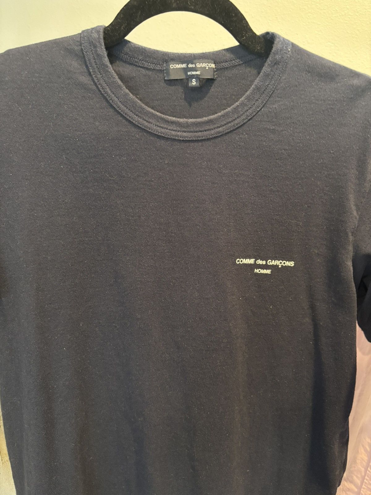 Comme des Garcons Homme Comme Des Garçon Homme Navy Blue T-Shirt 👕 Size US S / EU 44-46 / 1 - 2 Thumbnail
