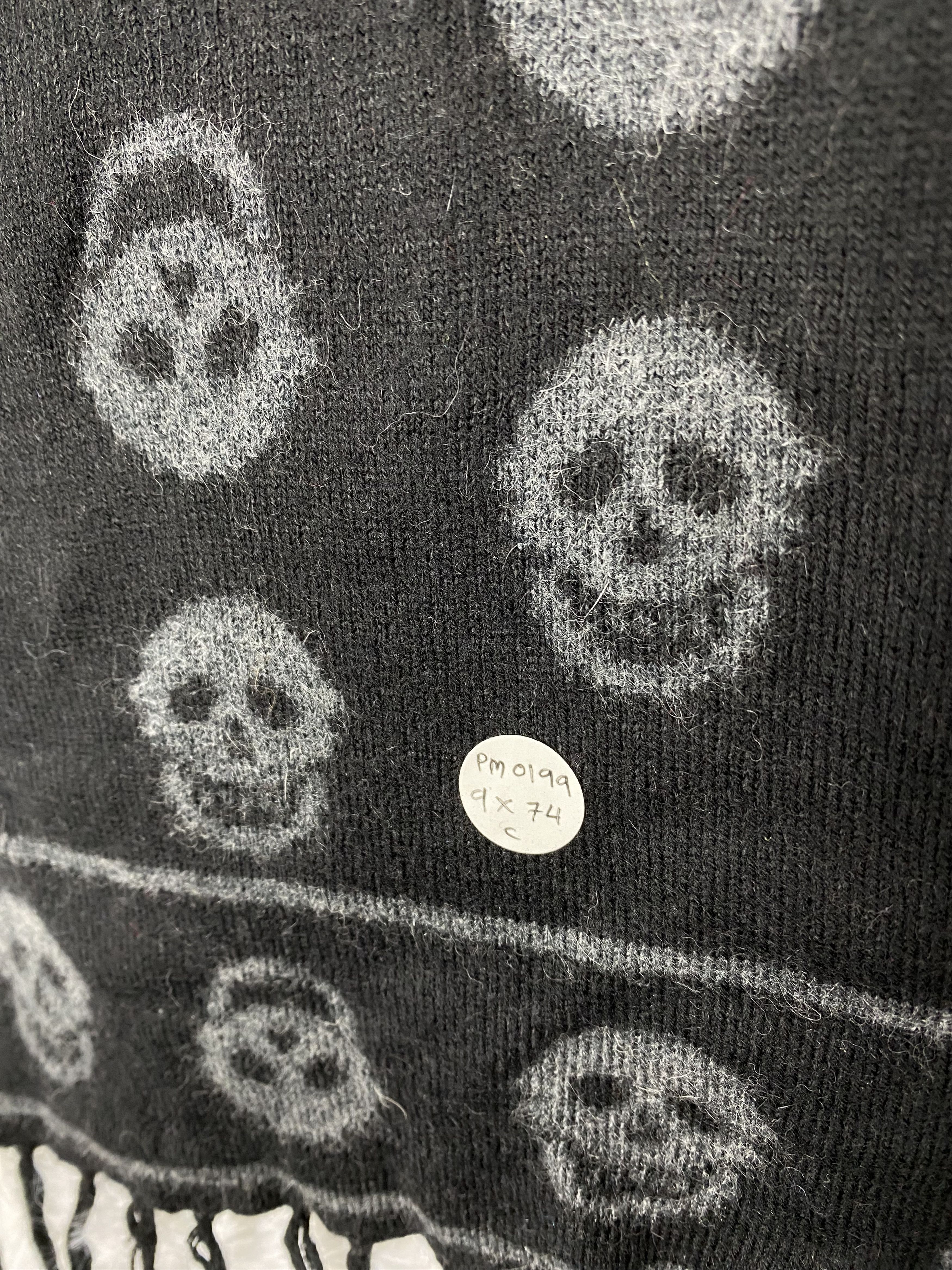Vintage Vintage Skulls Scarf / Muffler Neckwear PM0199 Size ONE SIZE - 2 Thumbnail