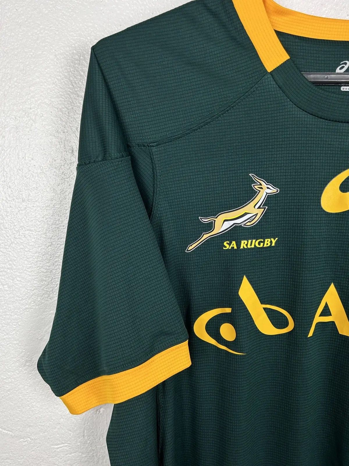 Asics Asics South African Rugby Sportswear Jersey In Green Size US XL / EU 56 / 4 - 3 Thumbnail