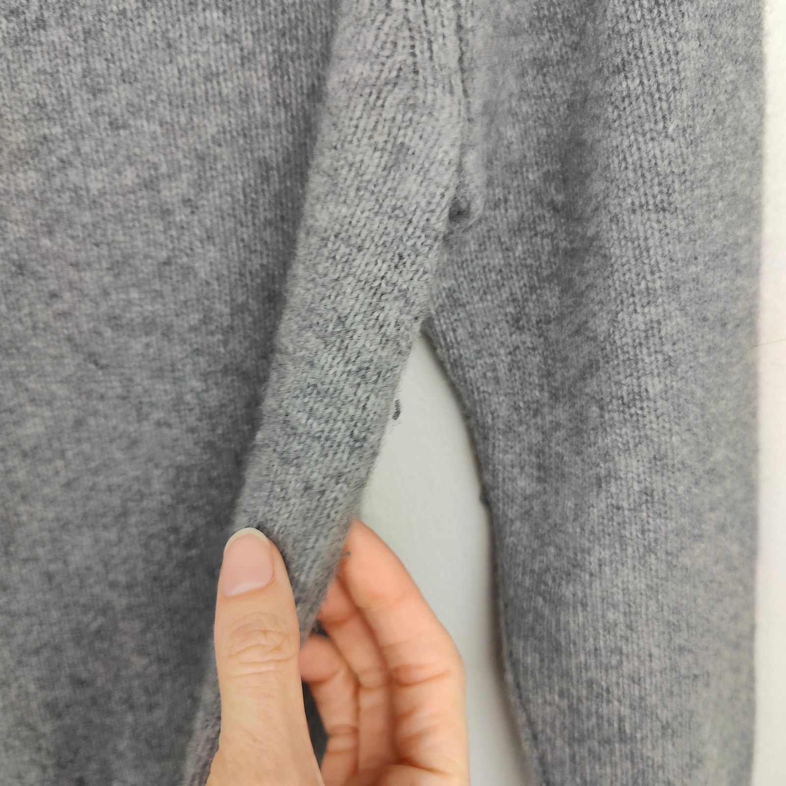 Other JUD Cashmere Wool Sweater Womens Large Gray Hand Knit Size L / US 10 / IT 46 - 6 Thumbnail