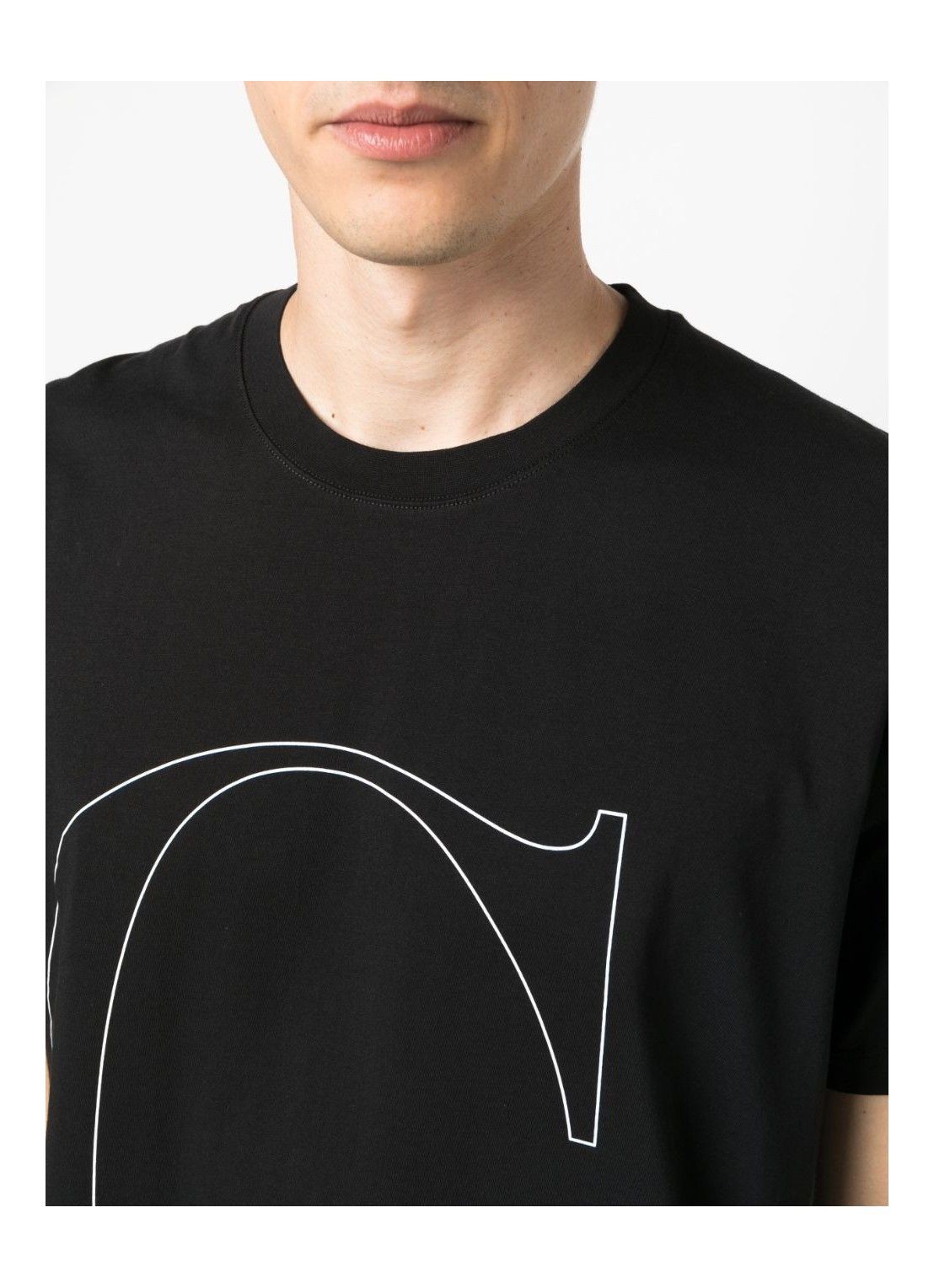 C.P. Company o1y1224 Logo Crewneck T-Shirt in Black Size US XXL / EU 58 / 5 - 5 Thumbnail