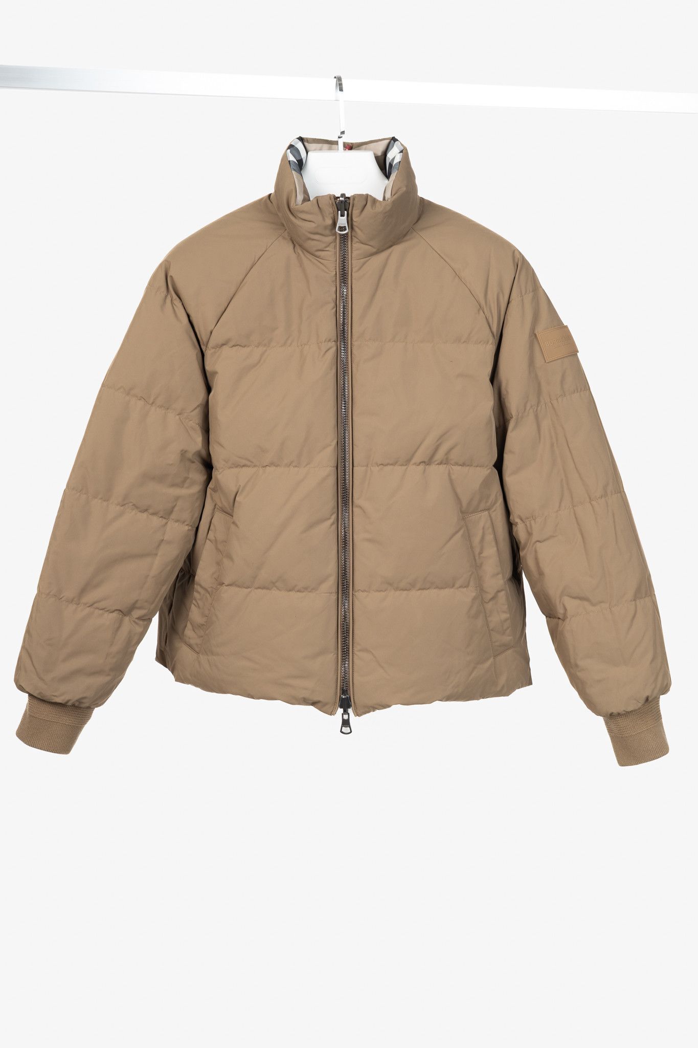 Burberry Burberry Iver Reversible Tan Check Down Puffer Jacket Size M / US 6-8 / IT 42-44 - 7 Thumbnail