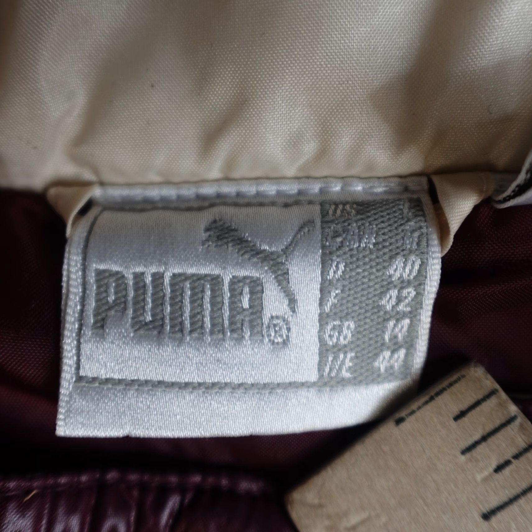 Puma VINTAGE PUMA Vest Middle Red Puffer Ski Nationals Cream Stripes Vest Parka Mens M Red Size US M / EU 48-50 / 2 - 7 Thumbnail