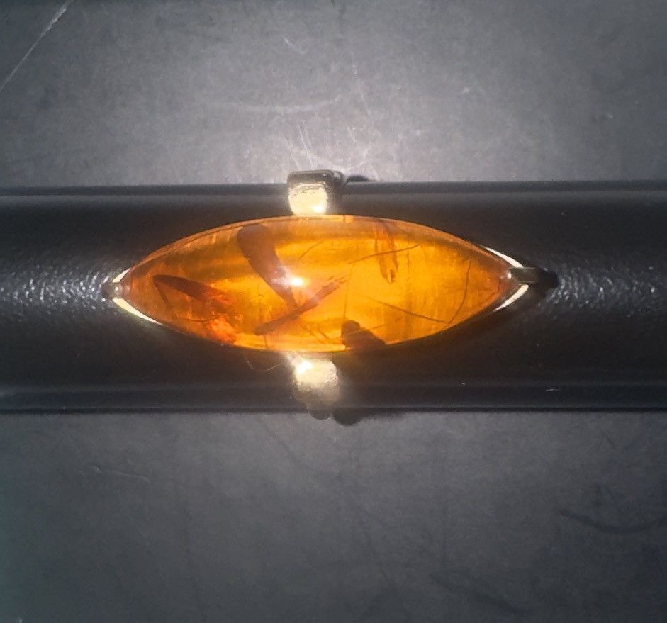 Other Beautiful USSR 583 Gold amber ring Size ONE SIZE - 1 Thumbnail