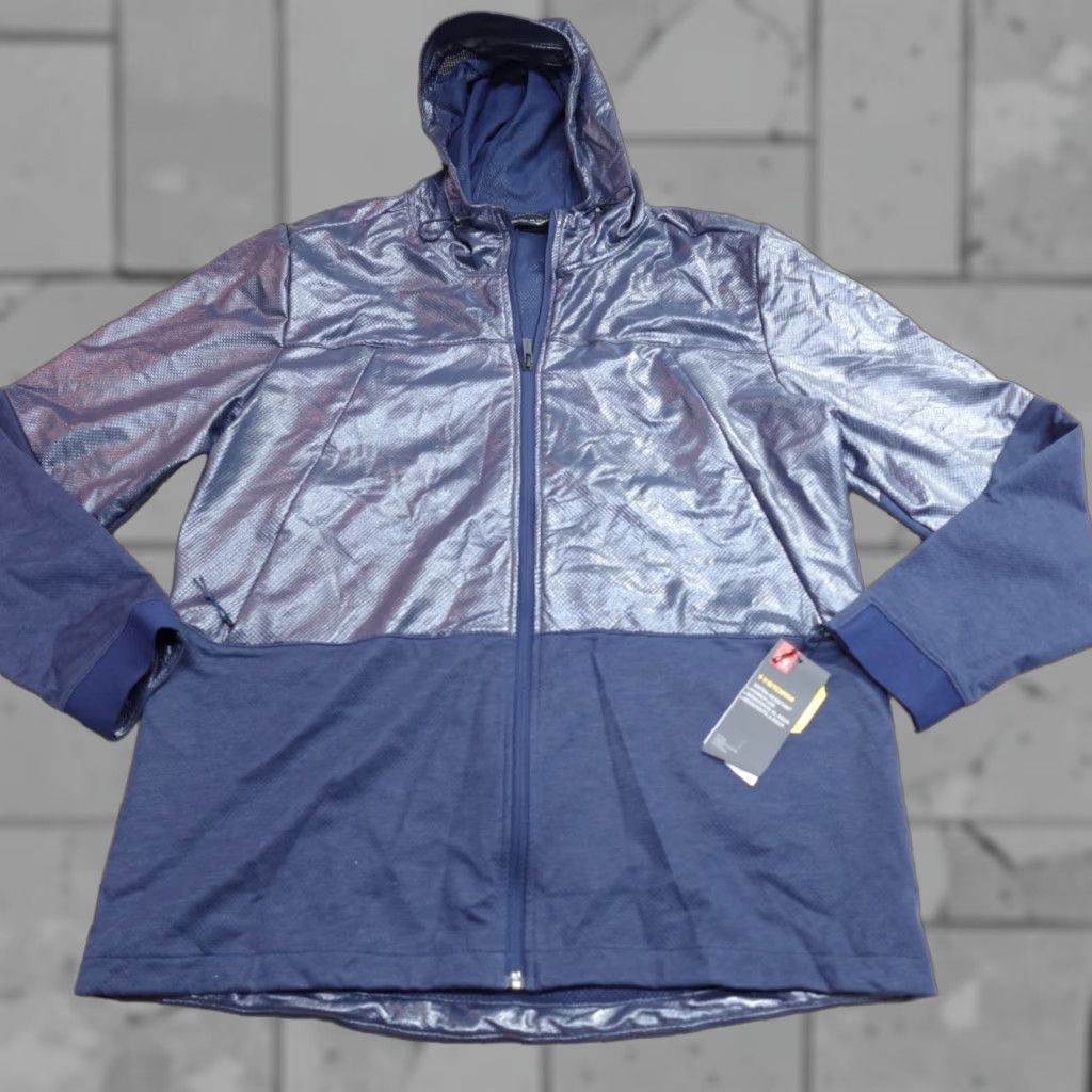Under Armour Under Armour Jacket XL Blue ColdGear Storm Full Zip Perforated Windbreaker NEW Size US XL / EU 56 / 4 - 1 Thumbnail