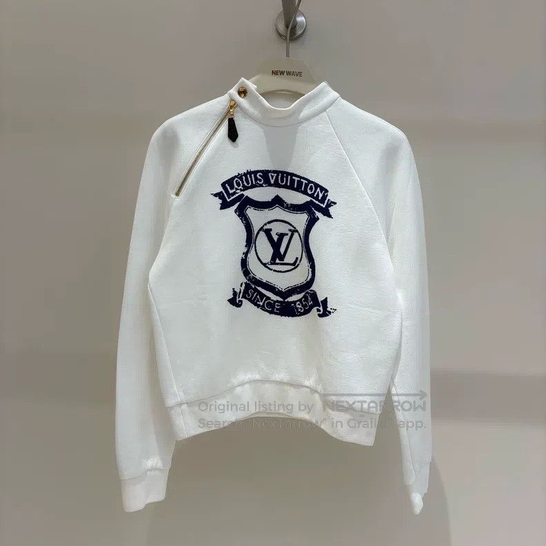 Louis Vuitton Louis Vuitton Zip logo printed sweatshirt Size US M / EU 48-50 / 2 - 1 Thumbnail