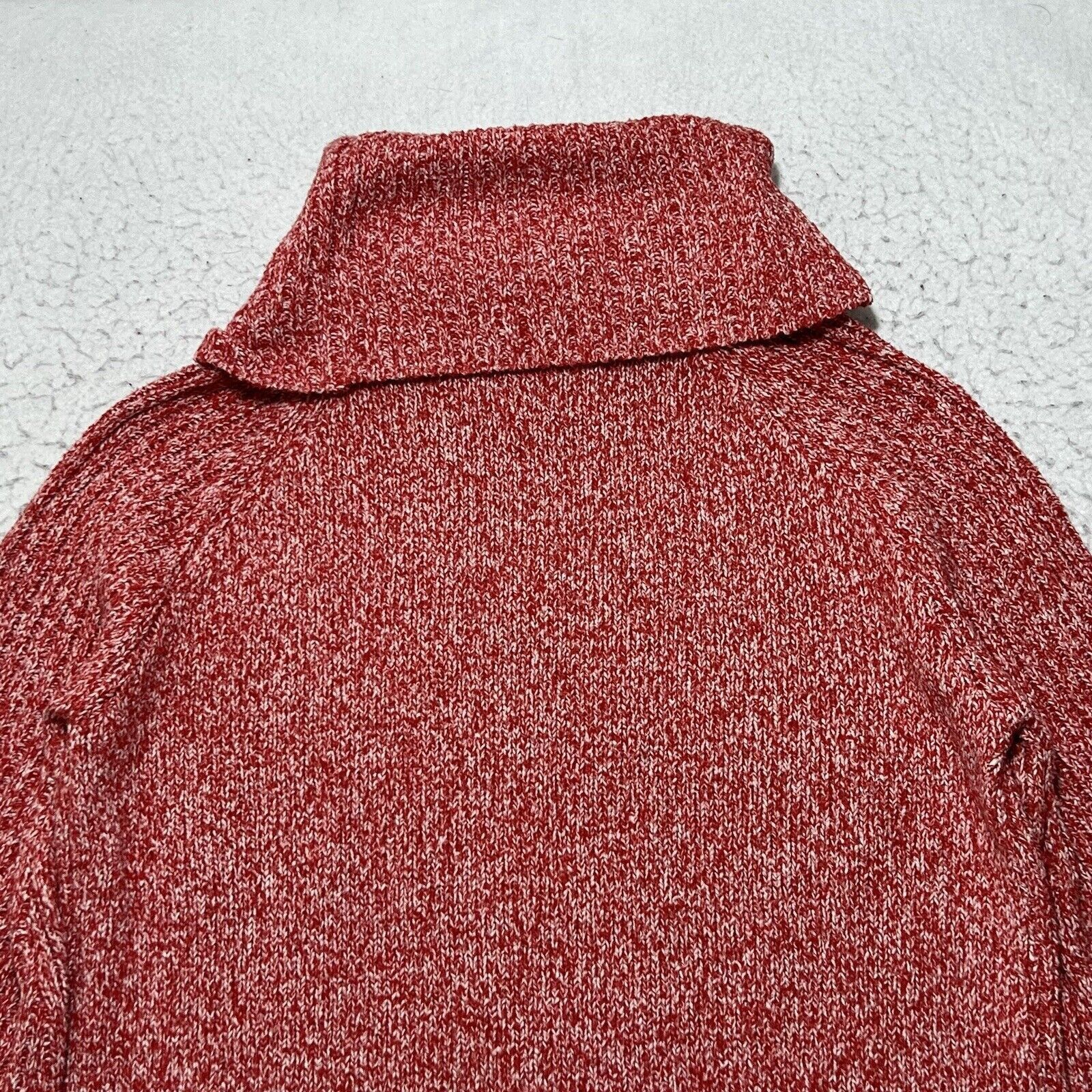 Lauren Ralph Lauren Nine West Marled Red Turtle Neck Sweater Knit Pullover Top Size S / US 4 / IT 40 - 12 Thumbnail