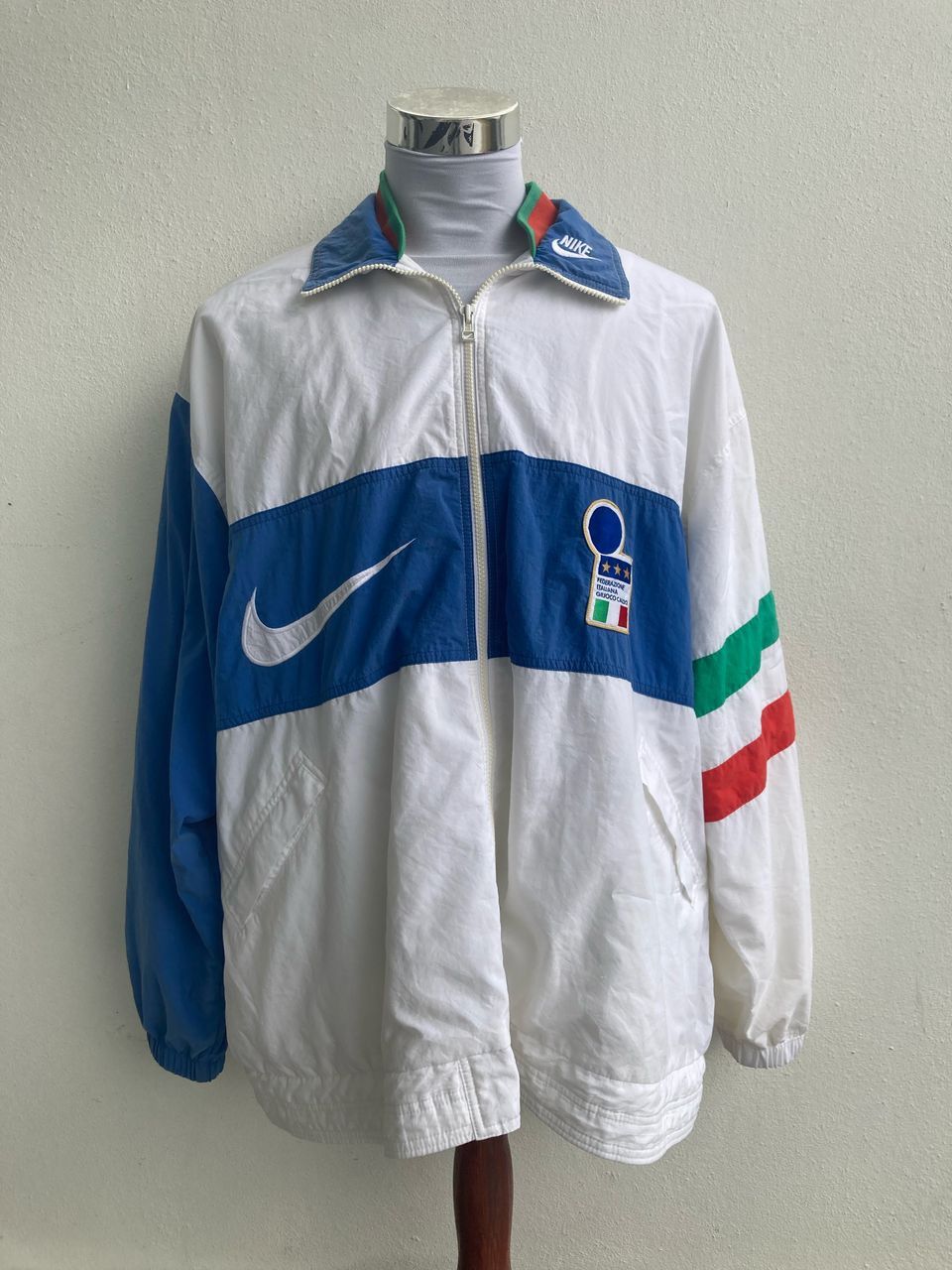 Nike × Vintage Vintage Nike Italy Football Jacket Soccer Track Top National Size US XXL / EU 58 / 5 - 1 Thumbnail