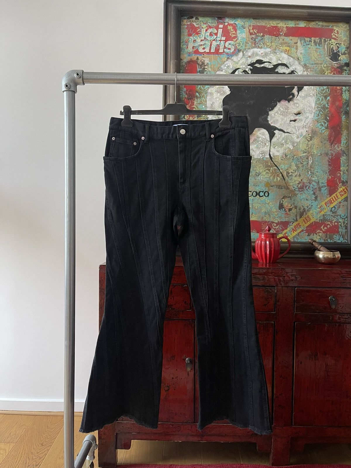 Mugler Mugler Spiral Denim Pants Size US 32 / EU 48 - 1 Thumbnail
