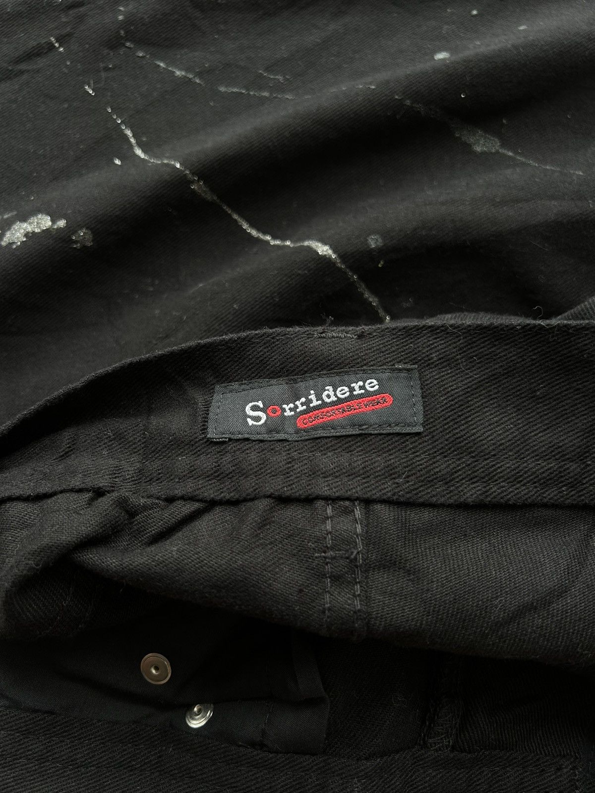 If Six Was Nine Flared Painter Black Punk Jeans Size US 28 / EU 44 - 12 Thumbnail