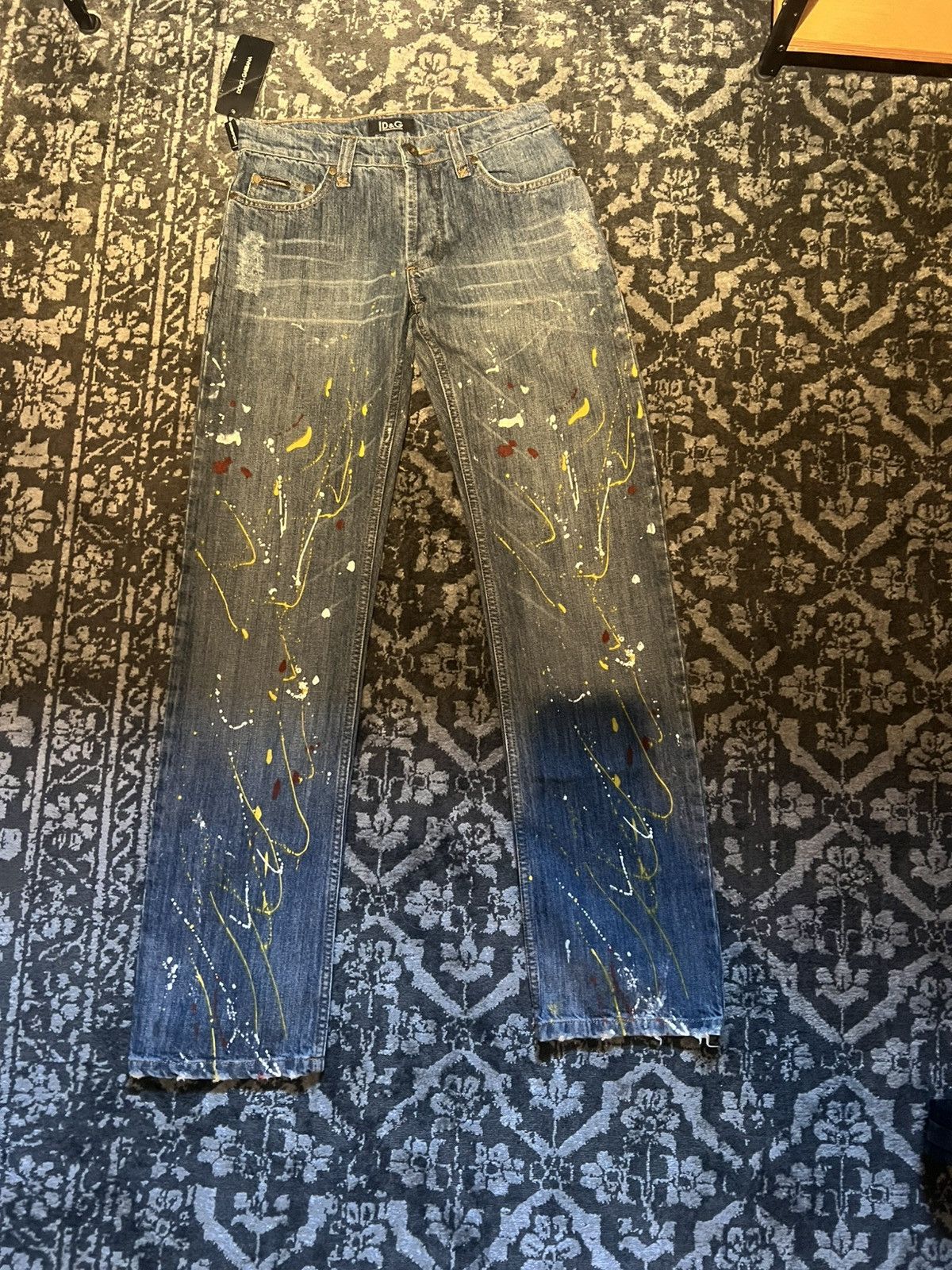Dolce & Gabbana Dolce & Gabbana paint splatter jeans Size US 30 / EU 46 - 1 Thumbnail