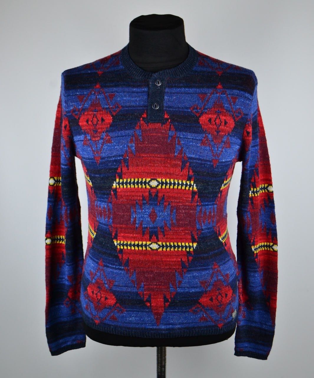 Polo Ralph Lauren × Vintage Ralph Lauren Denim & Supply Knit Aztec Sweater Indian Size S Size US S / EU 44-46 / 1 - 1 Thumbnail