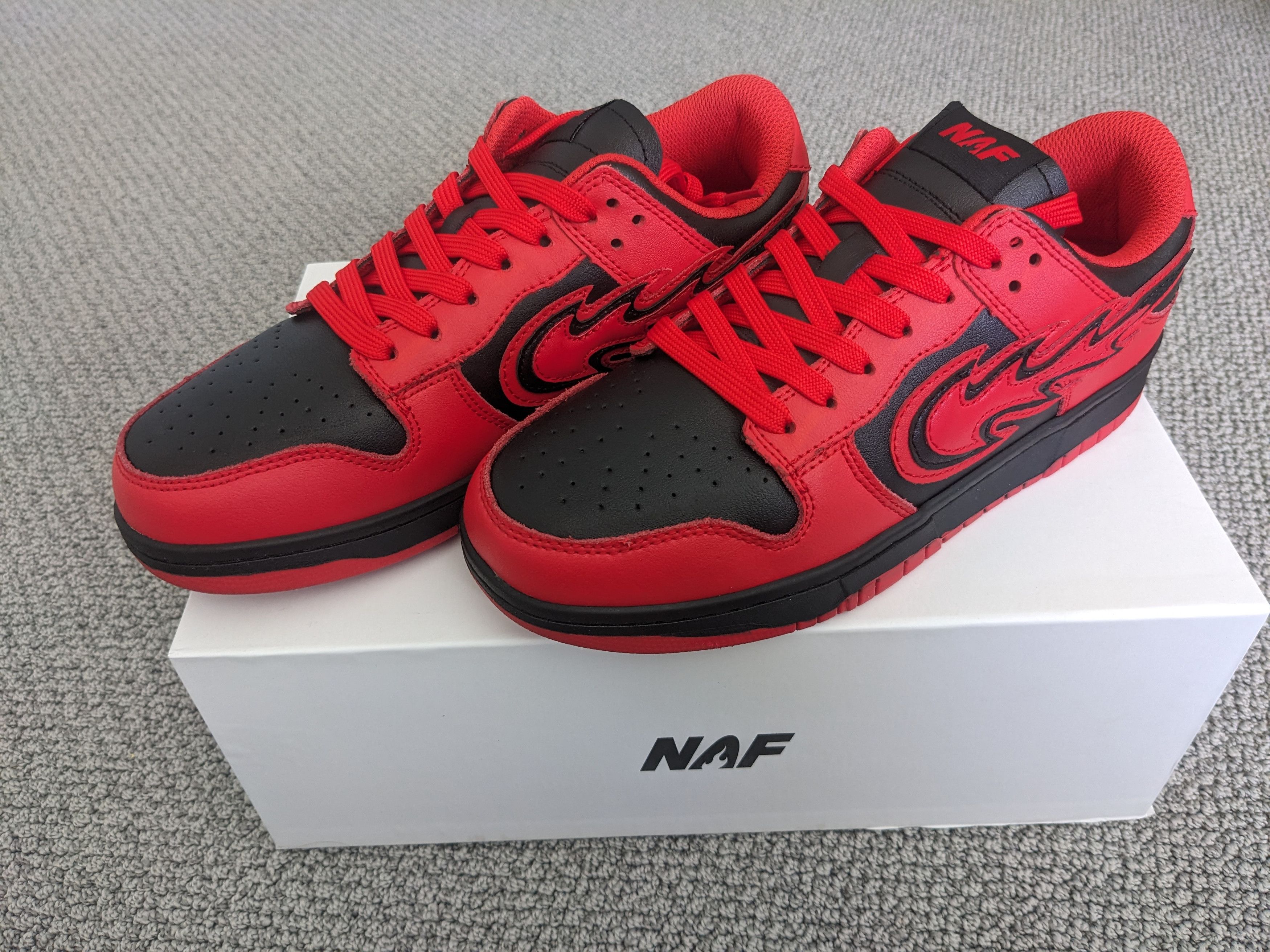 Other NAF Global Shoes In Red/Black Color Size US 8 / EU 41 - 5 Thumbnail