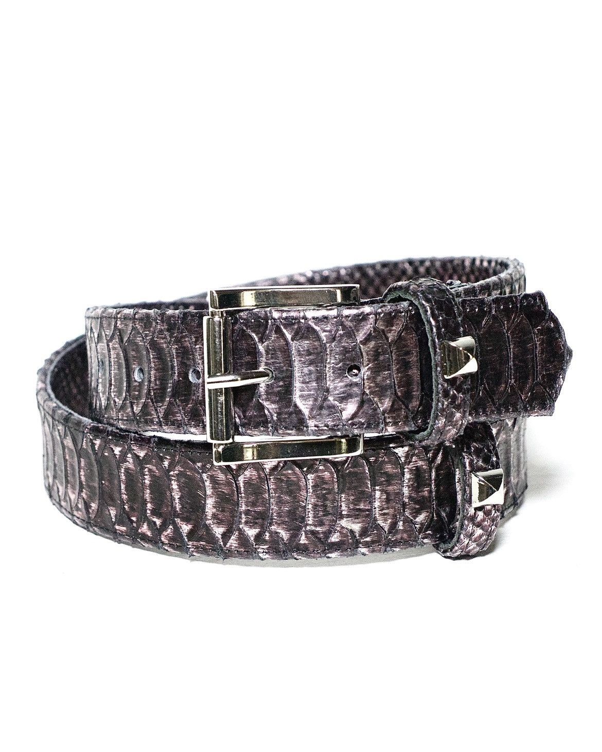 Japanese Brand SPIRITUALWAR PURPLE SNAKESKIN BELT Size ONE SIZE - 3 Thumbnail