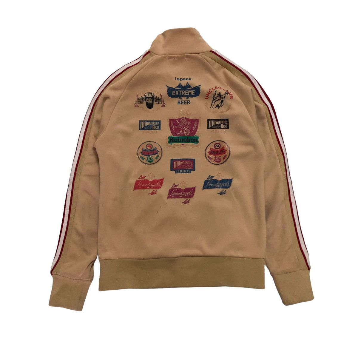 Japanese Brand 🔥VINTAGE ZIPPER JACKET TINKS BEER BOTTLE BIG LOGO Size US S / EU 44-46 / 1 - 1 Thumbnail
