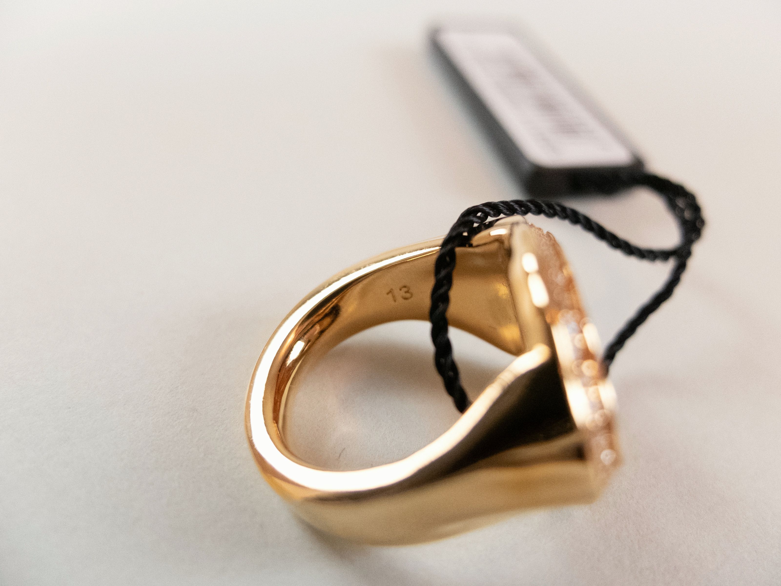 Versace VERSACE La Medusa Curve Swarovski gold tone ring 6 US / 13 Size ONE SIZE - 7 Thumbnail