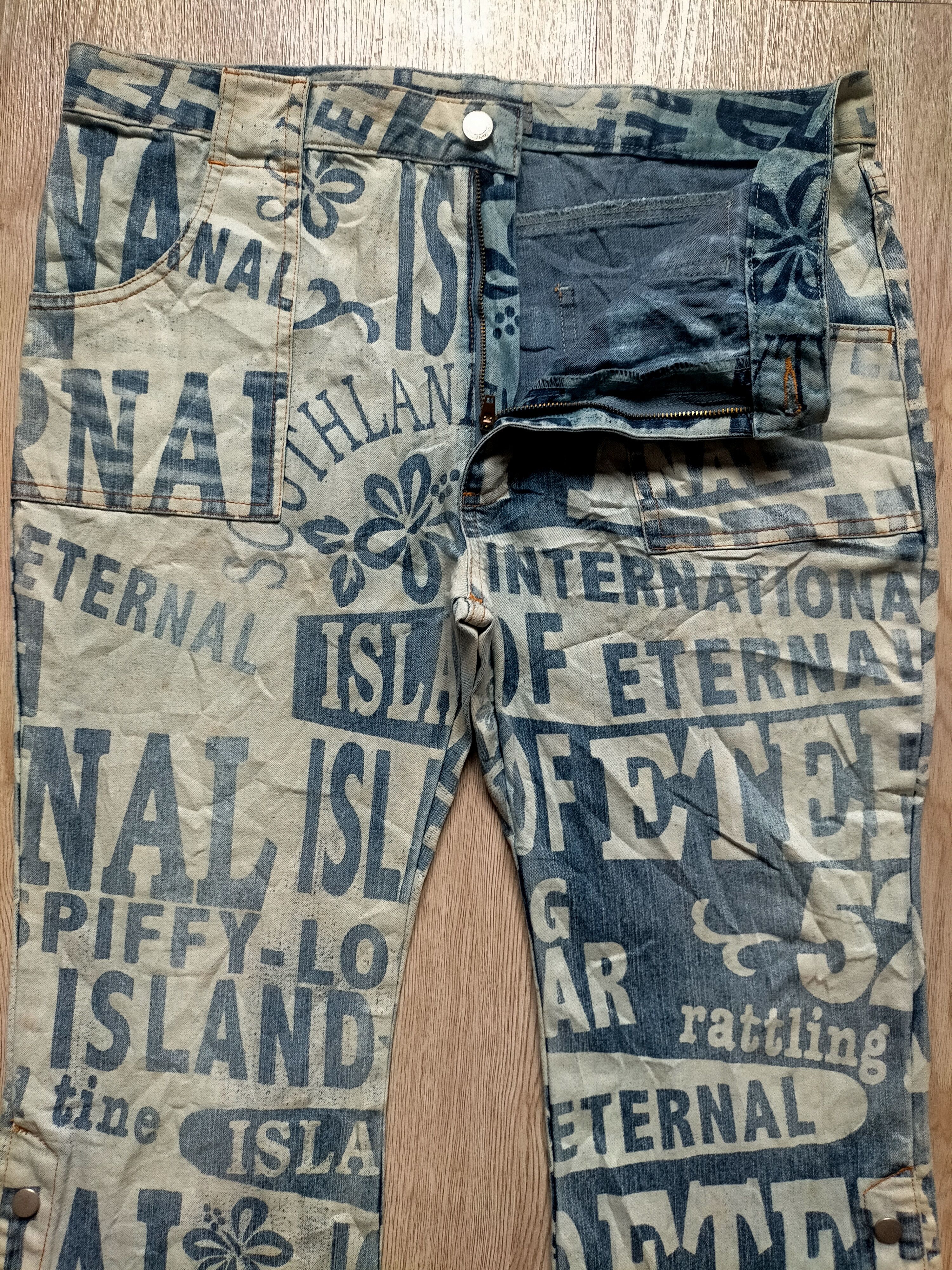 Hysteric Glamour Flare Jeans Jouer Aux Echecs OverPrint Button Boot cut Size US 34 / EU 50 - 7 Thumbnail